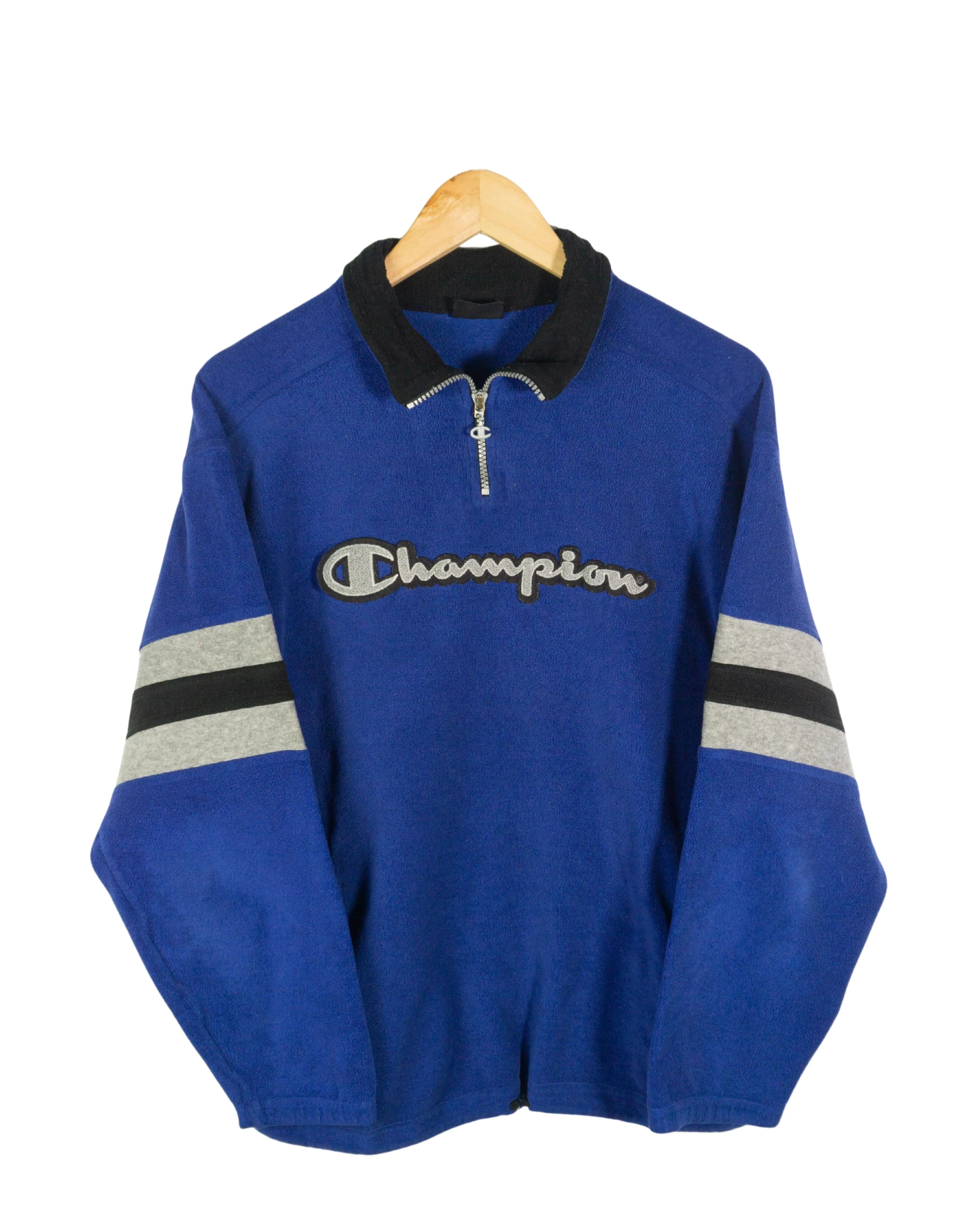 Forro polar Champion vintage 00s azul/negro S