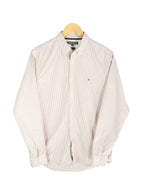 Camisa Tommy Hilfiger Rayas Rojo Azul — Talla M
