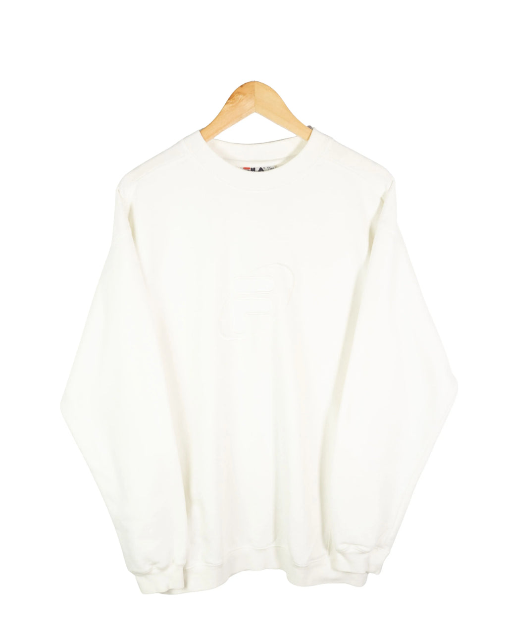 Sudadera Fila vintage 90s blanco L