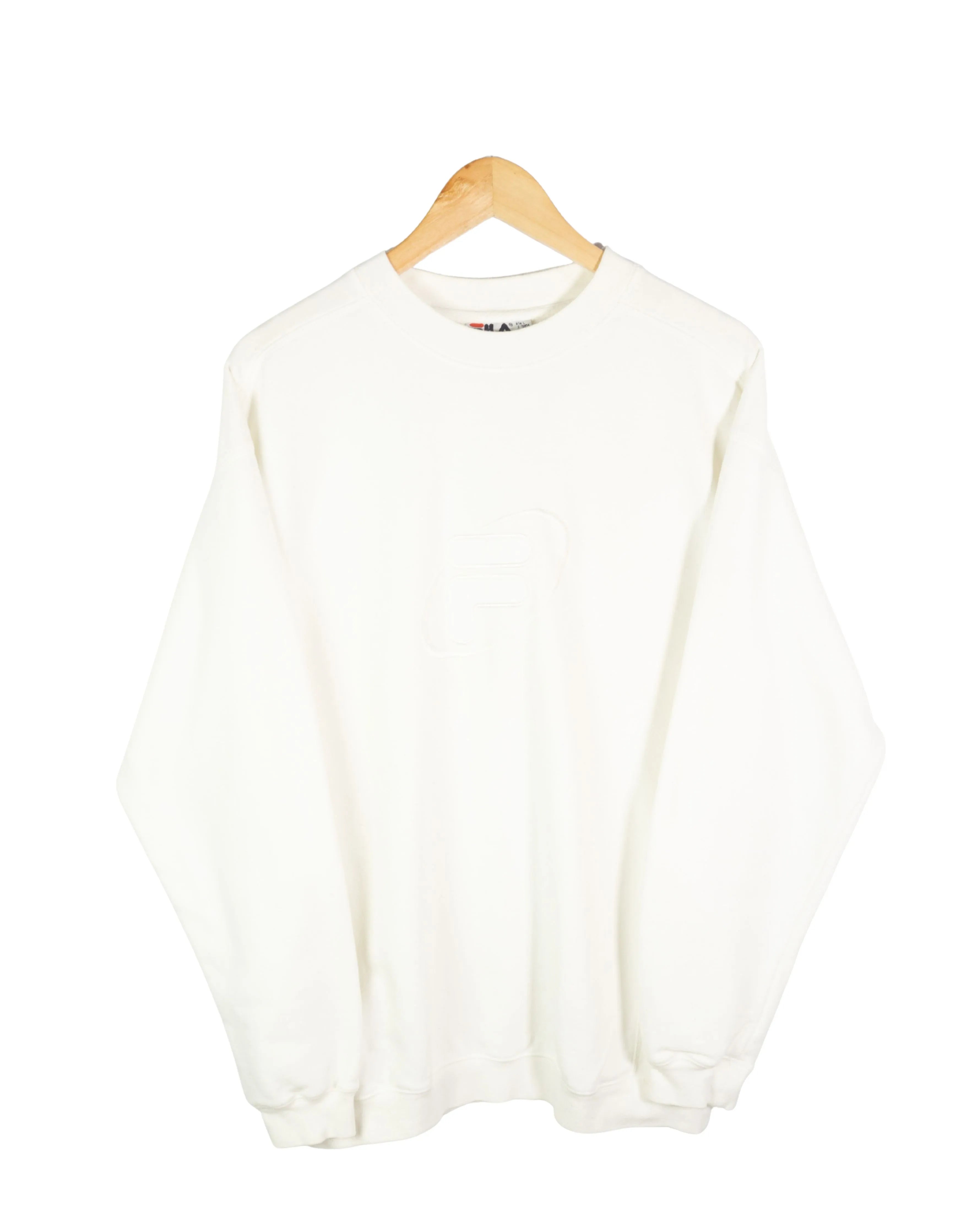 Sudadera Fila vintage 90s blanco L