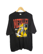 Camiseta Metallica Sandman Negro Vintage 90s — Talla L