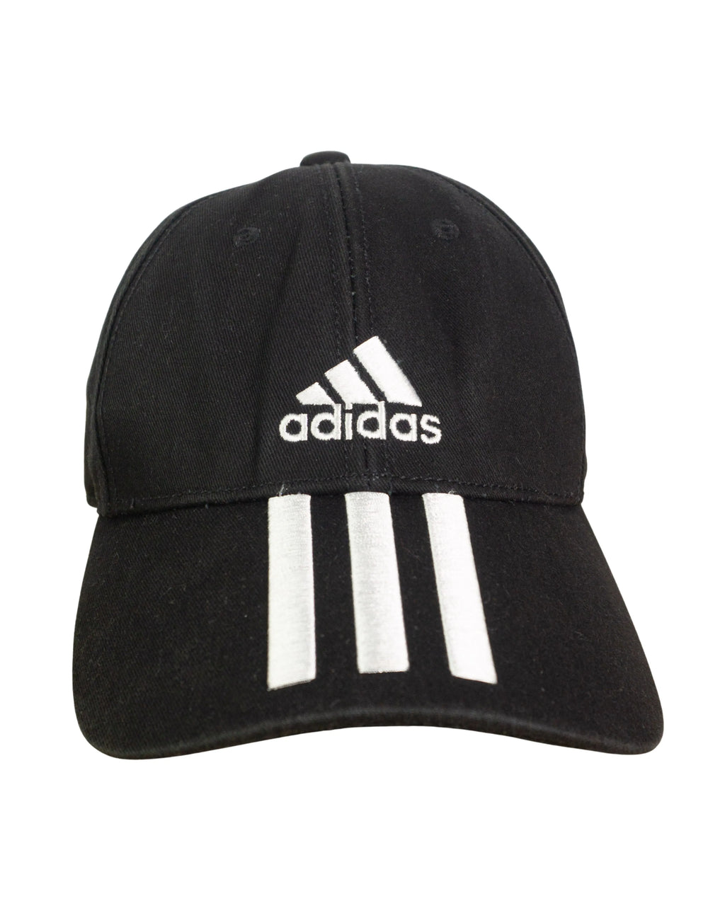 Gorra Adidas Negra 3 Rayas Bordadas — Talla S