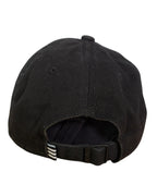 Gorra Adidas Negra 3 Rayas Bordadas — Talla S