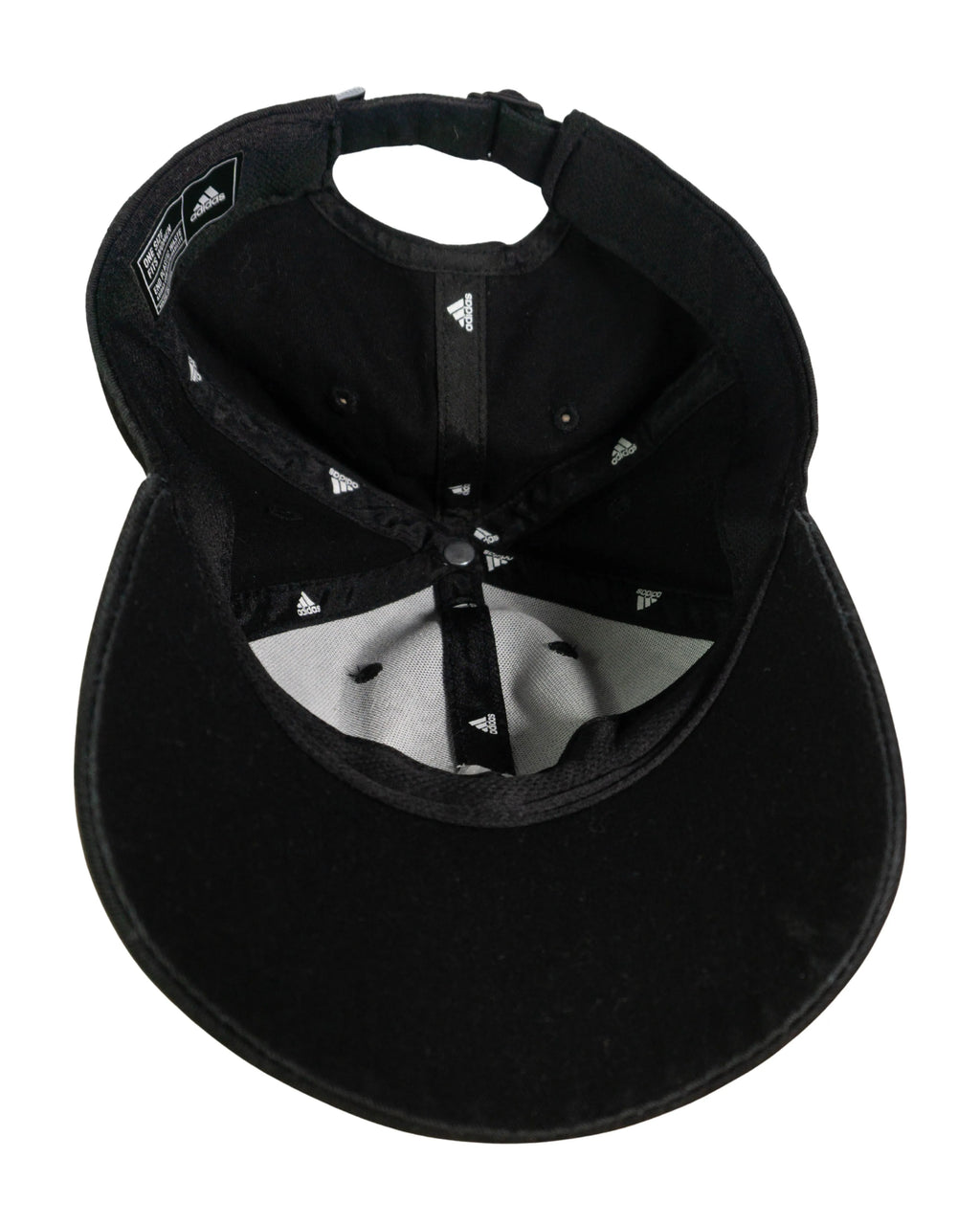 Gorra Adidas Negra 3 Rayas Bordadas — Talla S
