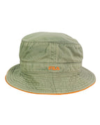 Bucket Hat Fila Verde Caqui y Naranja Vintage 00s — Talla S