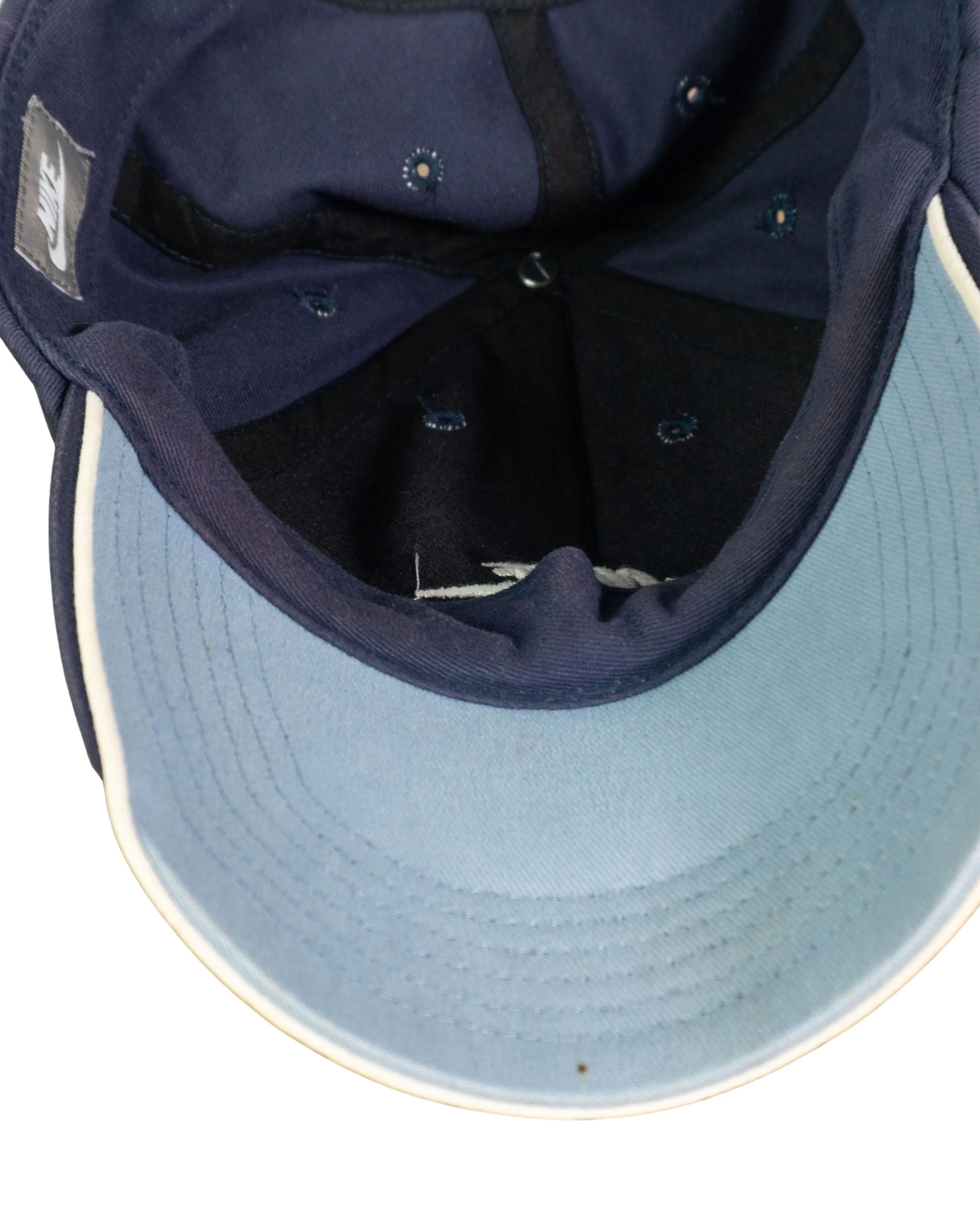 Gorra Nike Azul Marino Logo Bordado Vintage 00s — Talla S