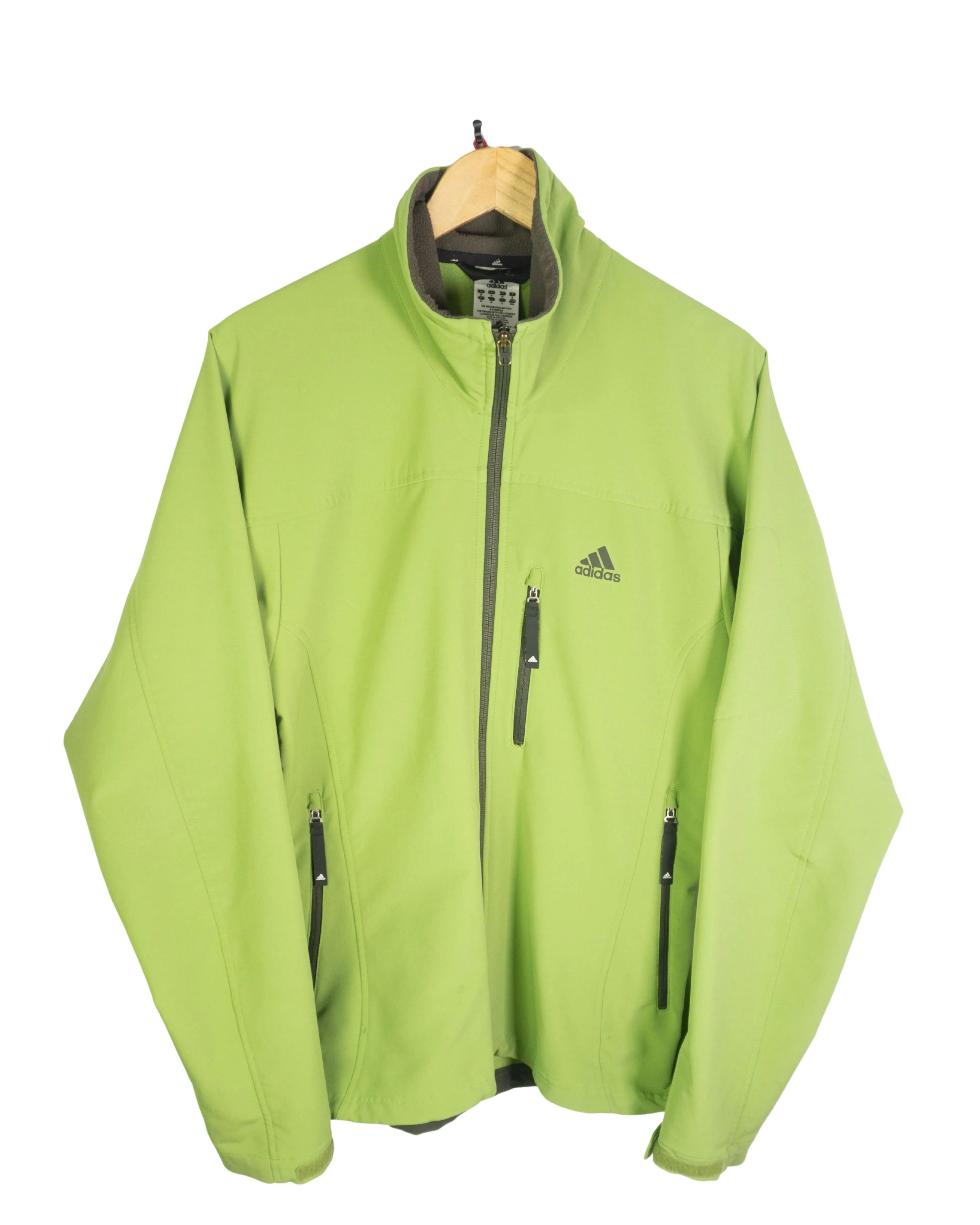 Chaqueta softshell Adidas verde lima — Talla M
