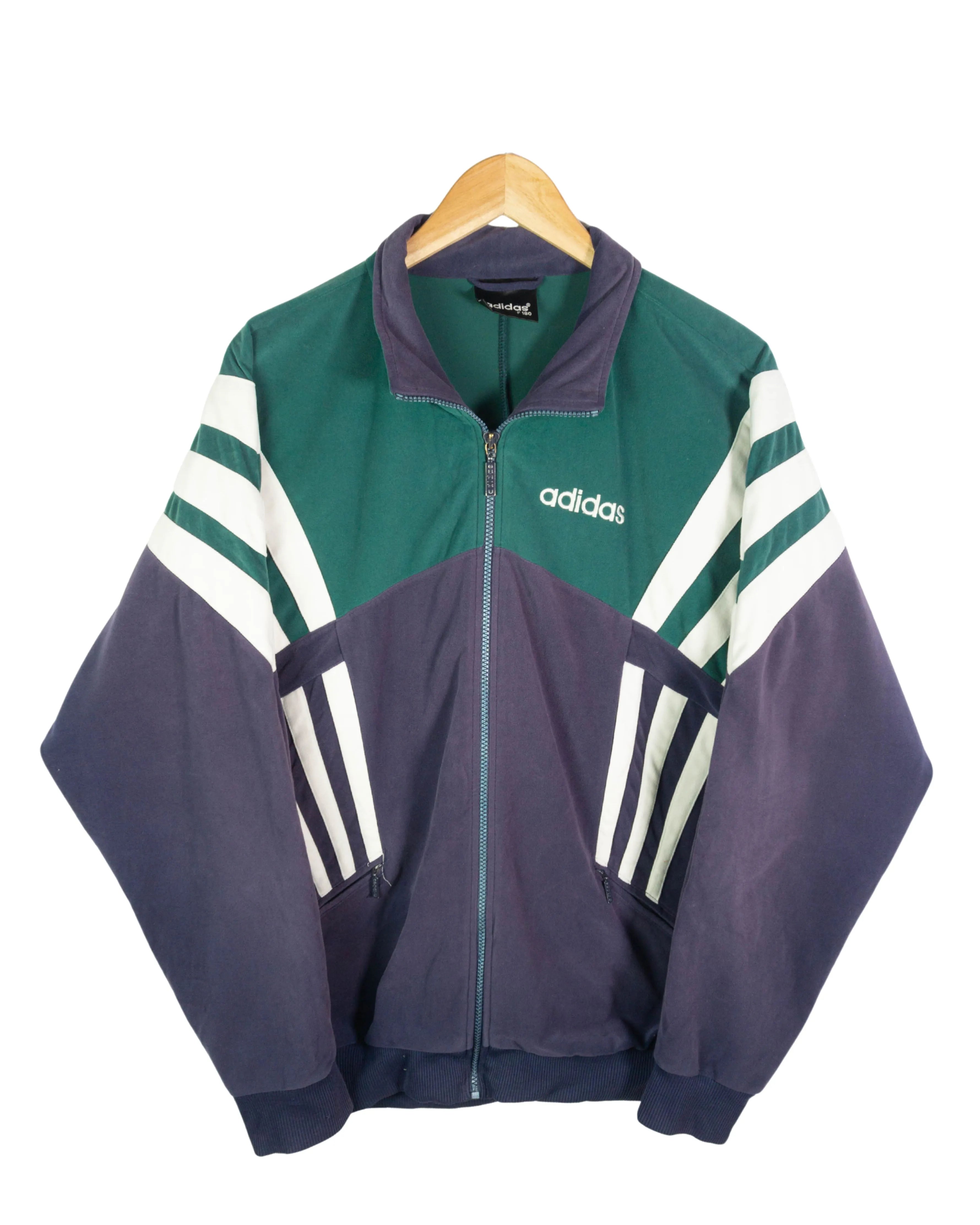 Chaqueta deportiva Adidas vintage 90s verde L