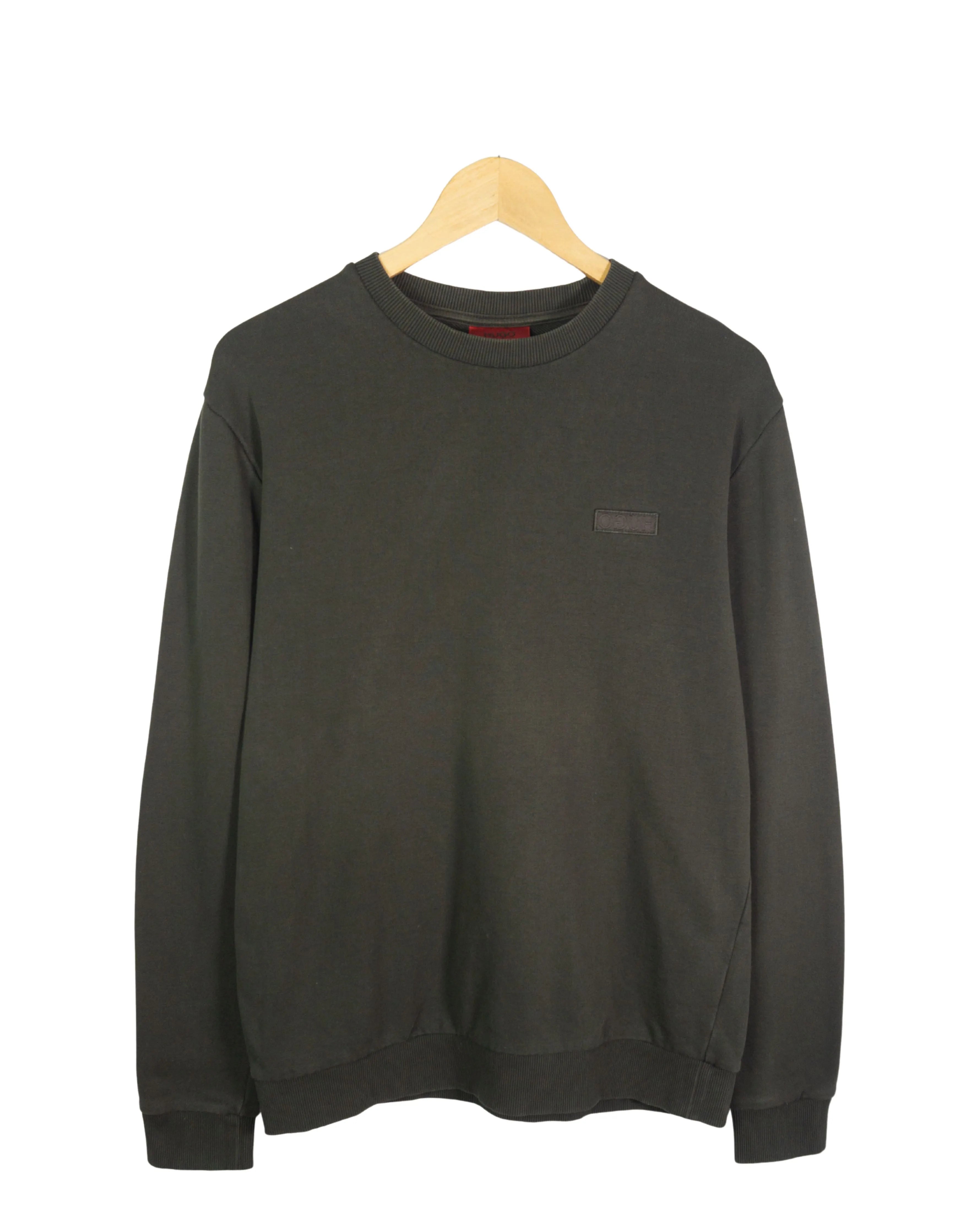 Sudadera Hugo Boss Crew Neck Verde — Talla L