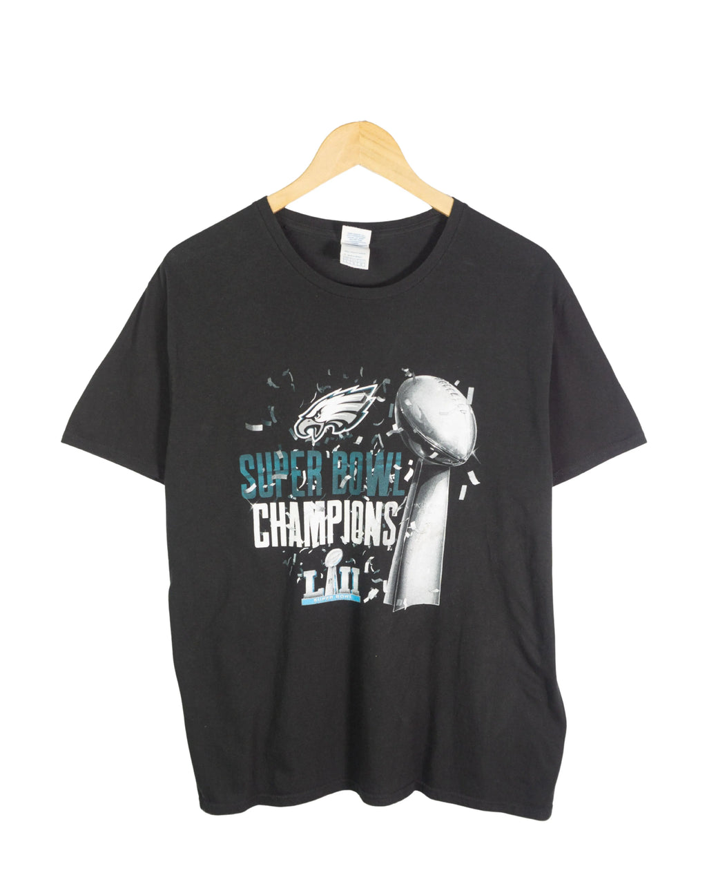 Camiseta Philadelphia Eagles Super Bowl LII Negra — Talla L
