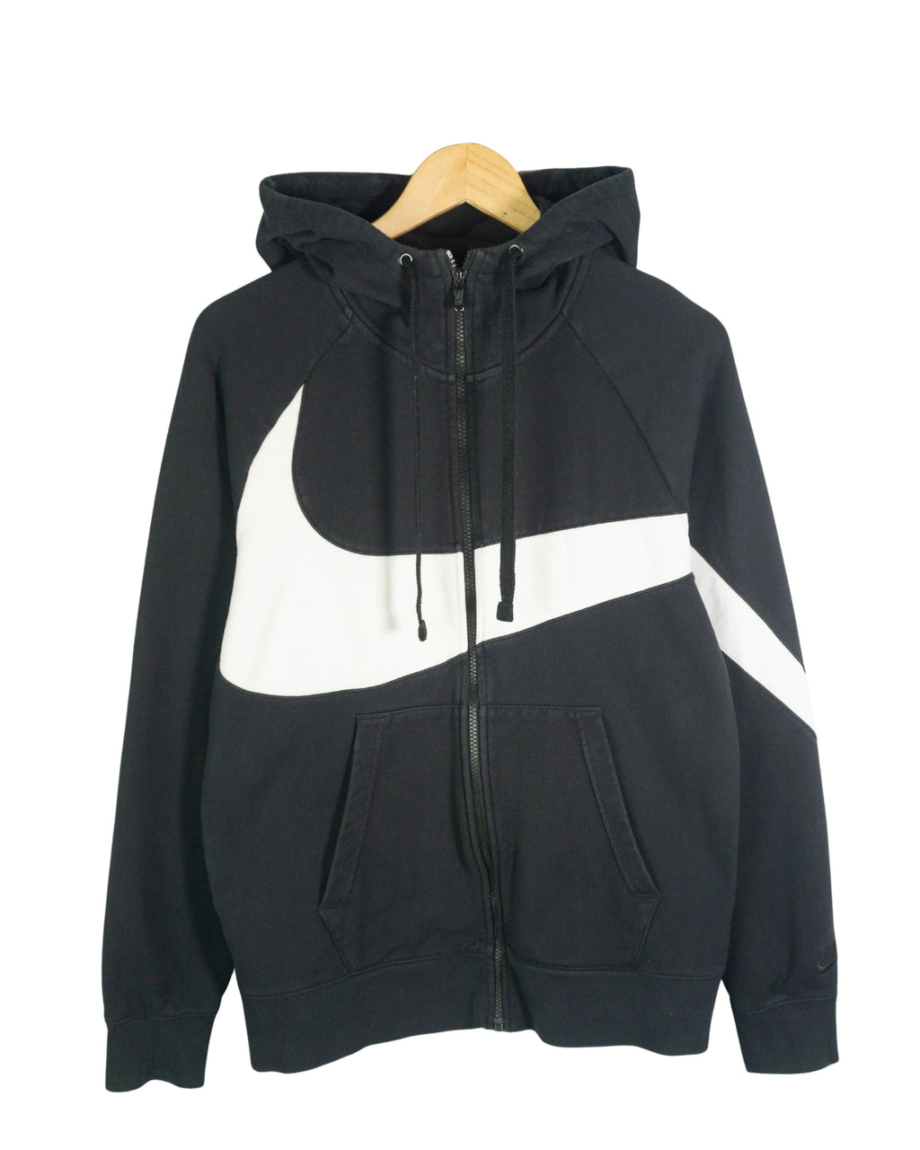 Sudadera con cremallera Nike negro/blanco M