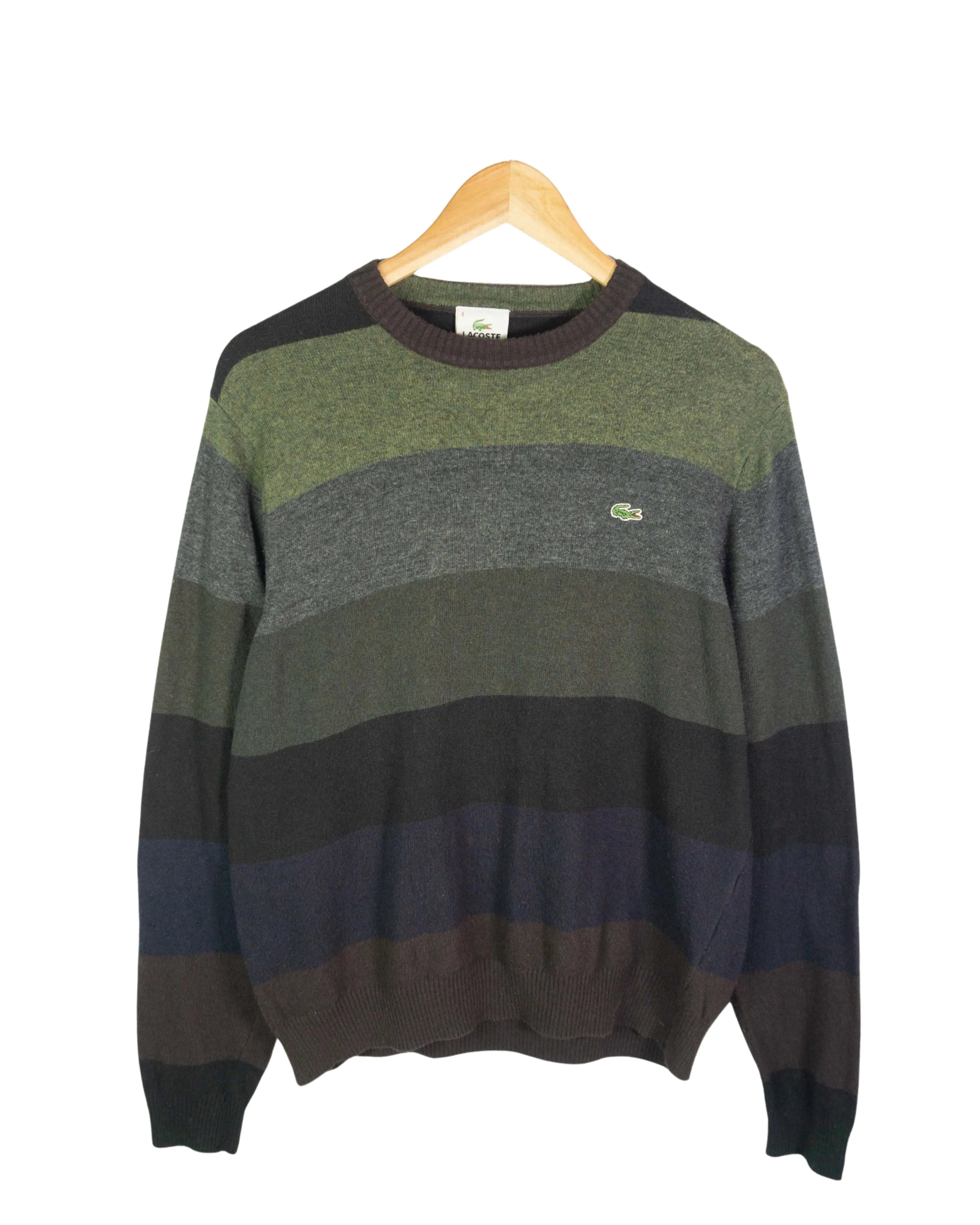 Jersey de lana Lacoste vintage 00s marron S