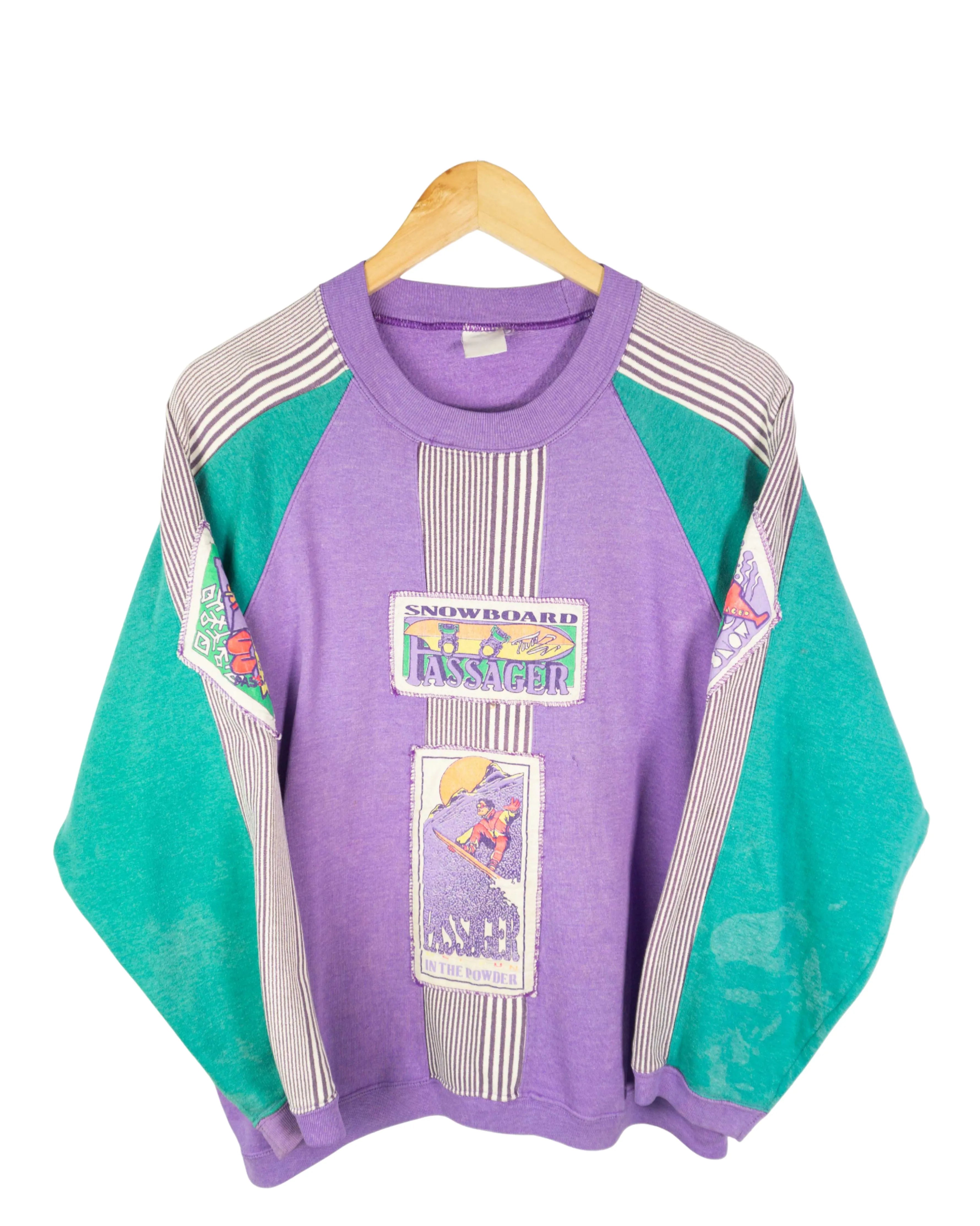 Sudadera estampada vintage 90s M