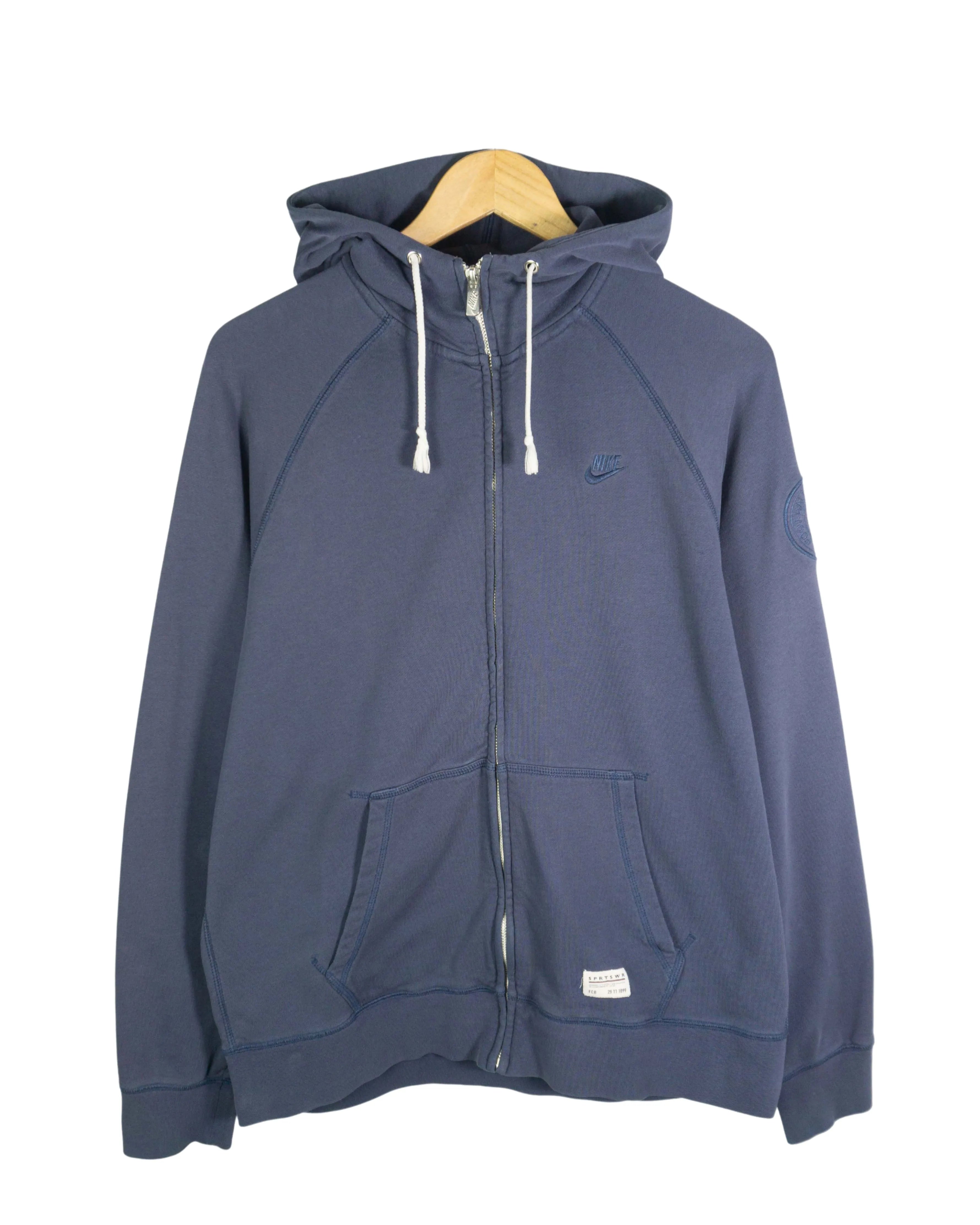 Sudadera con cremallera Nike azul oscuro L