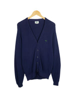 Cárdigan Izod Lacoste Azul Marino Vintage 80s — Talla M
