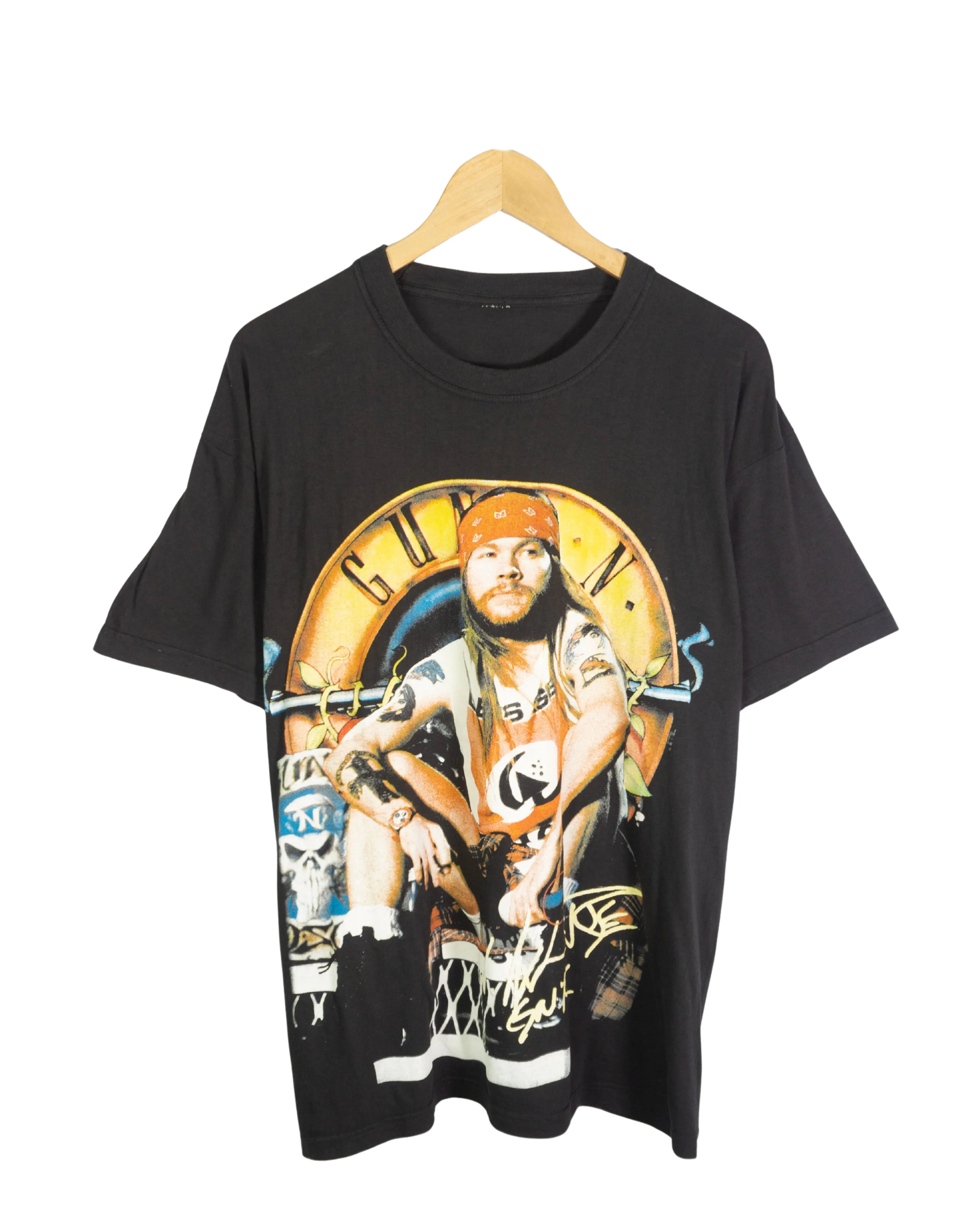 Camiseta Guns N' Roses Axl Rose Negro Vintage 00s — Talla L