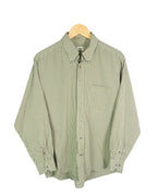 Camisa Lacoste Vichy Verde Vintage 00s — Talla L