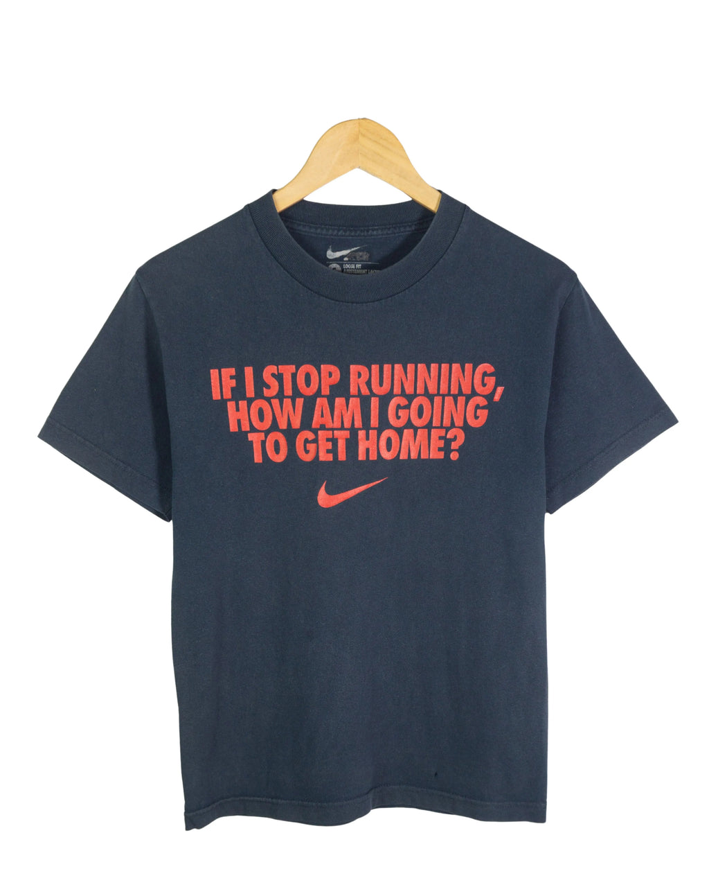 Camiseta Nike Running Azul Marino 00s — Talla S