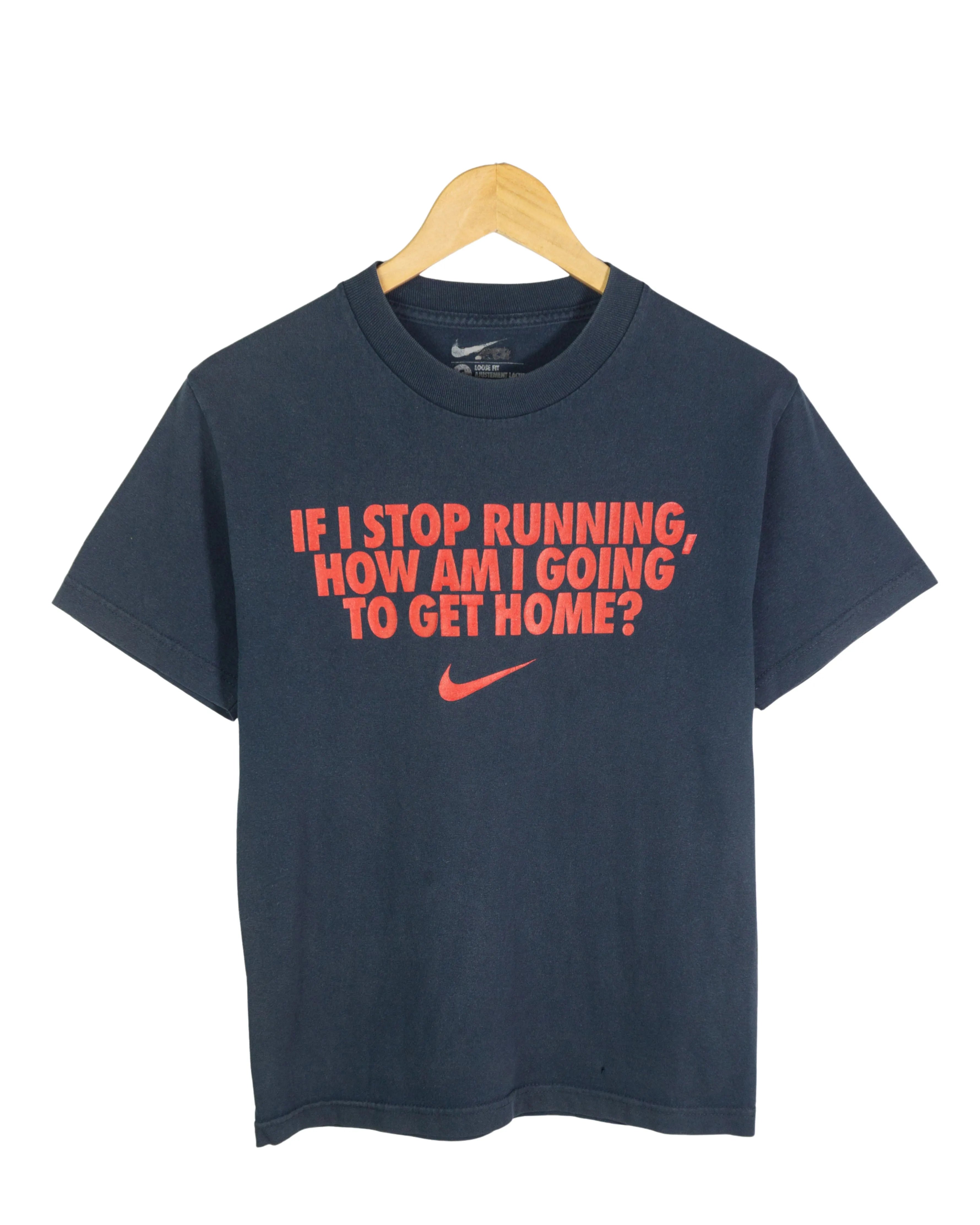 Camiseta Nike Running Azul Marino 00s — Talla S