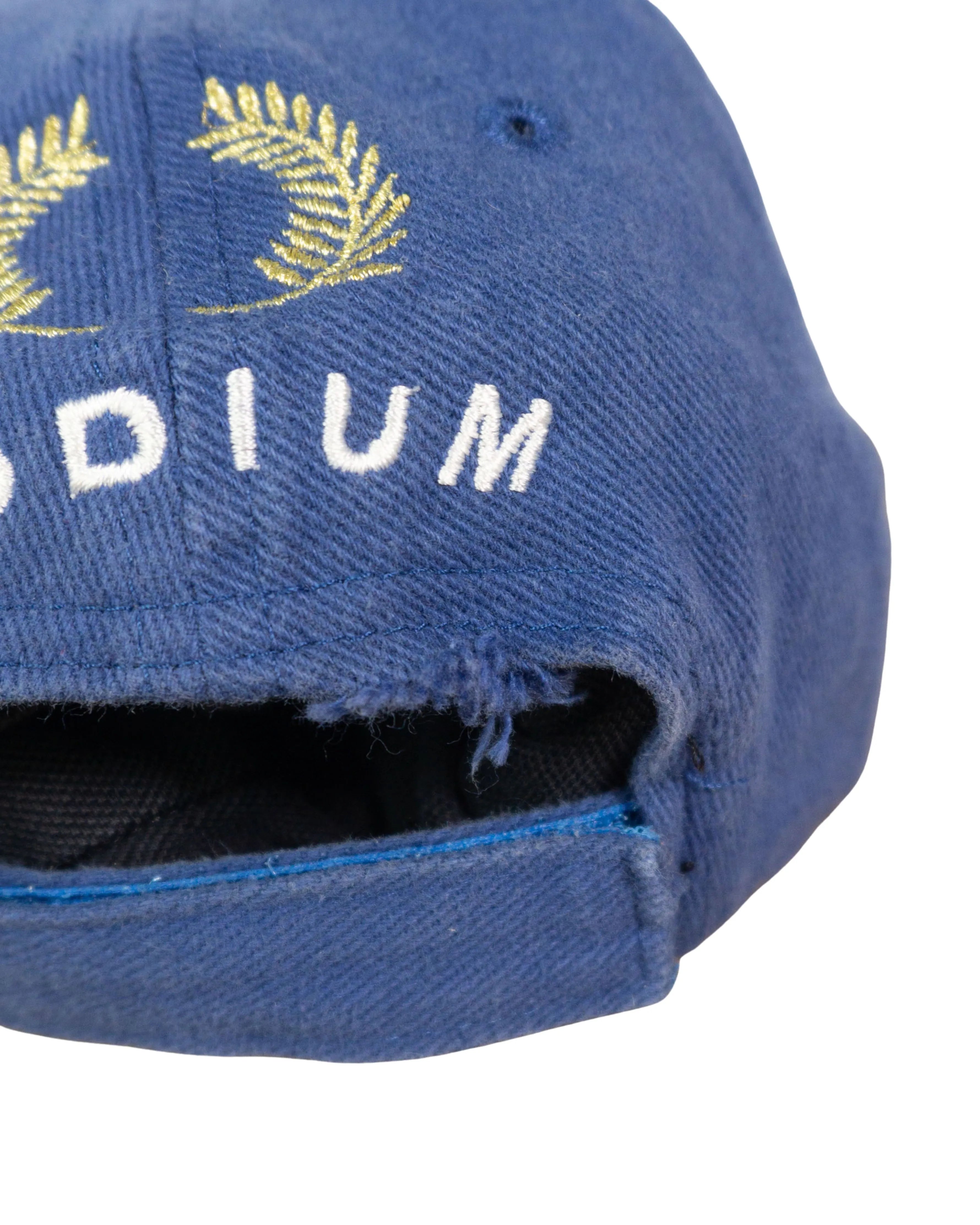 Gorra Michelin Azul Bordada con Laureles Vintage 90s — Talla M