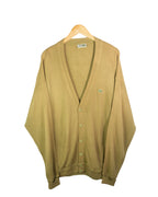 Cárdigan Lacoste vintage 90s marrón XXL