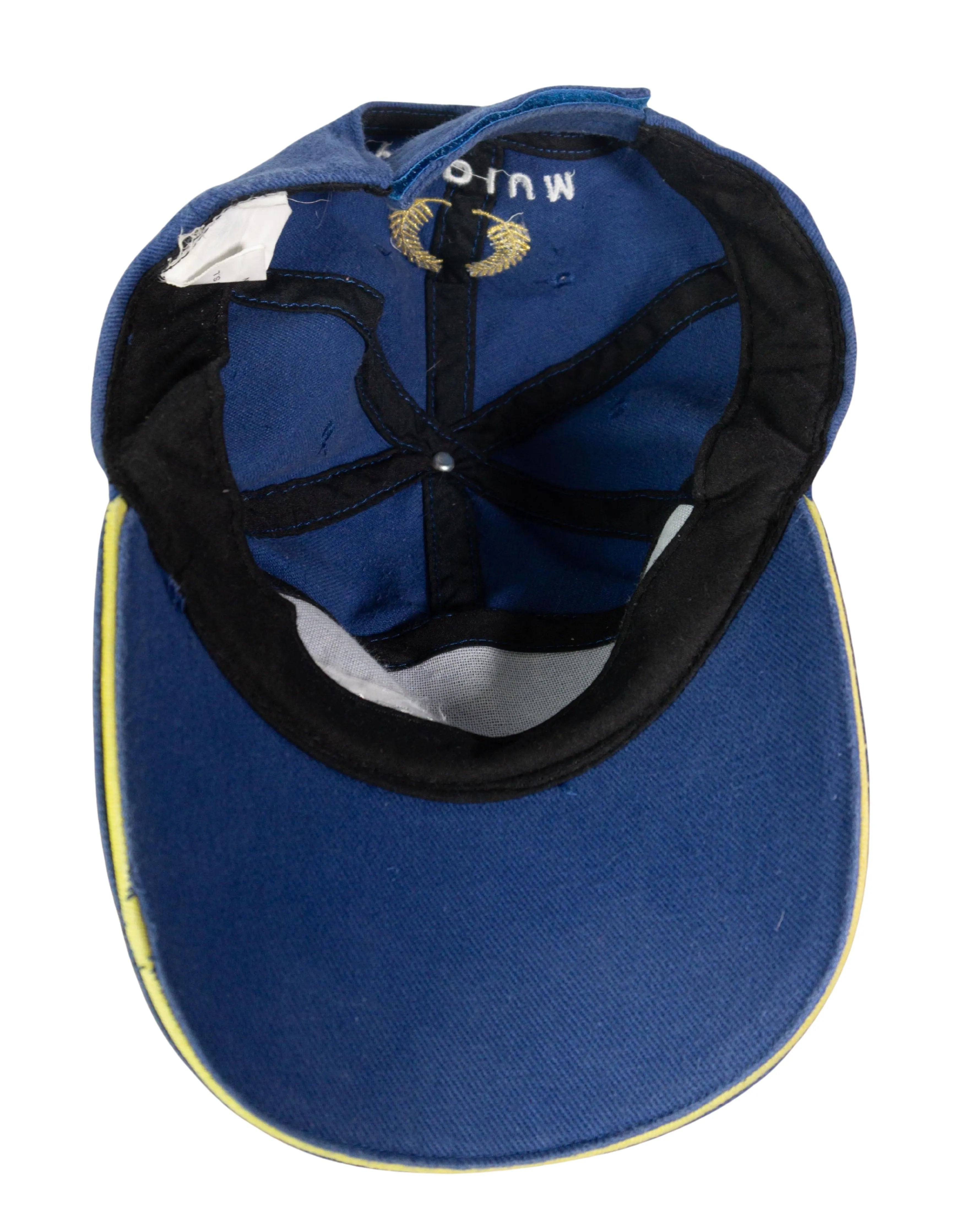 Gorra Michelin Azul Bordada con Laureles Vintage 90s — Talla M