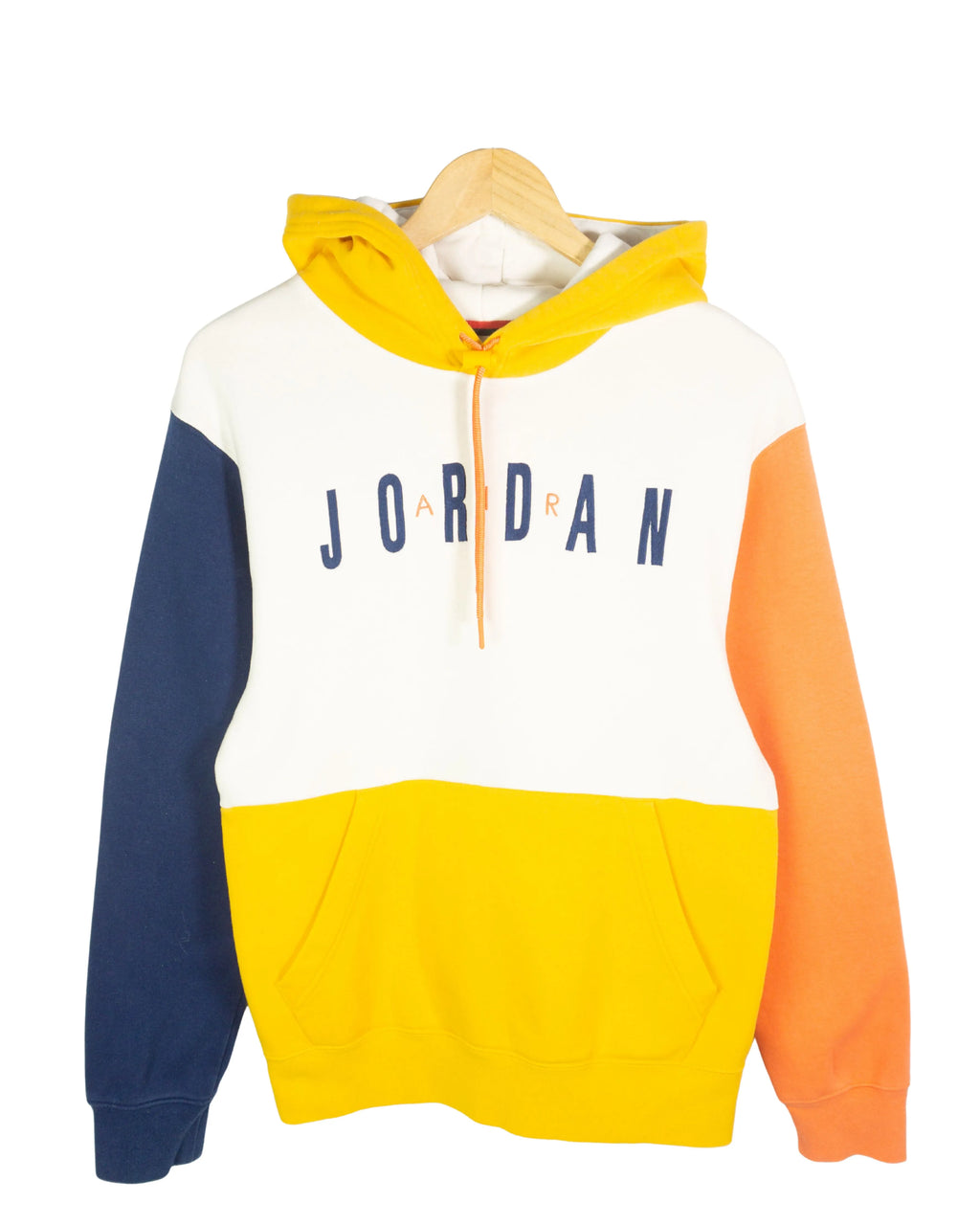 Sudadera Air Jordan Colorblock Amarillo Naranja — Talla S