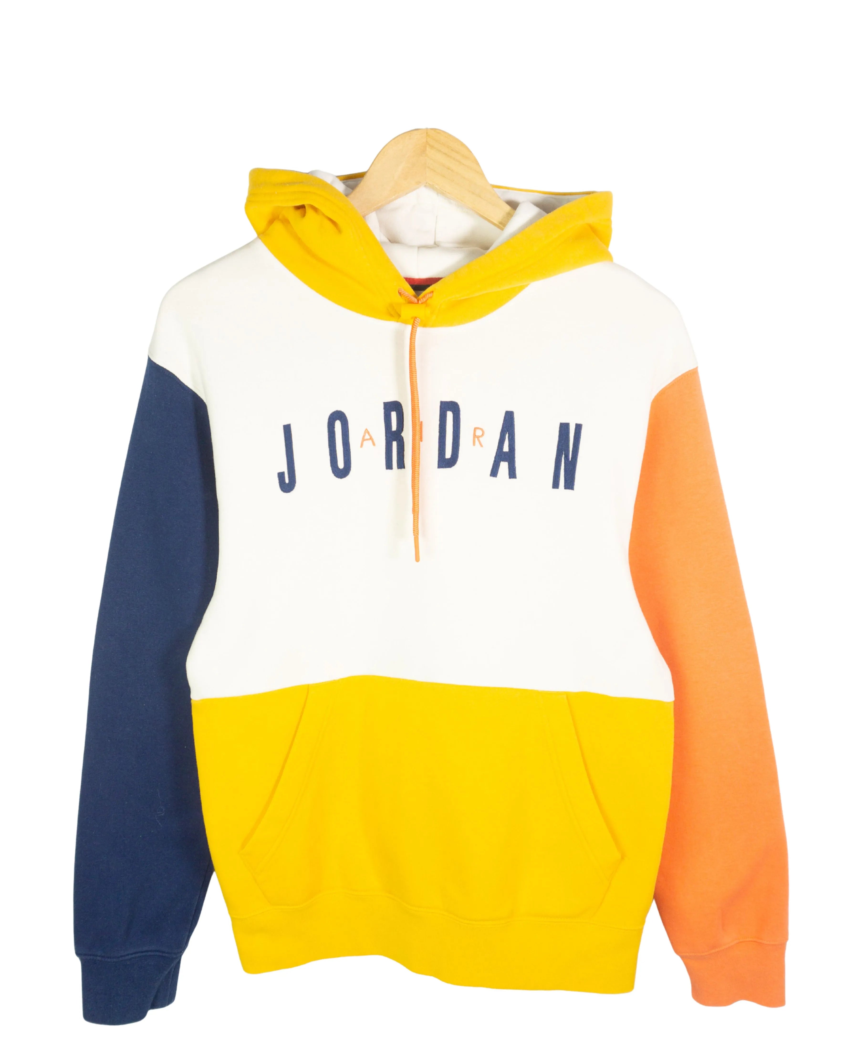 Sudadera Air Jordan Colorblock Amarillo Naranja — Talla S