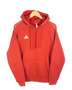 Sudadera Adidas con Capucha Roja Logo Bordado — Talla L