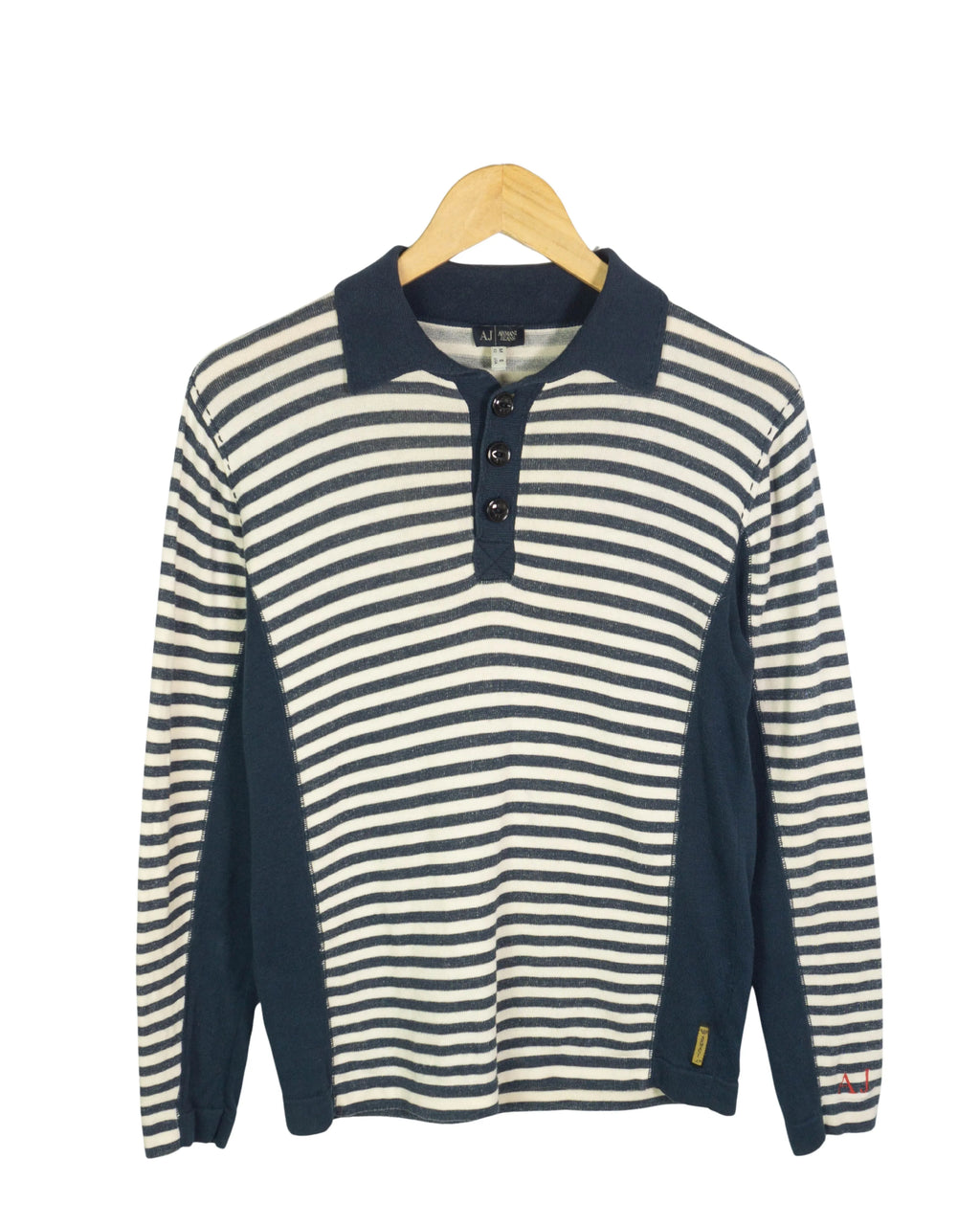 jersey Armani Jeans Rayas Marineras Azul Mujer — Talla M