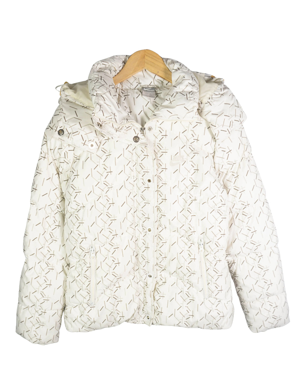 Abrigo de plumas Nike blanco S