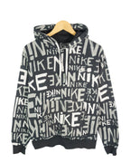 Sudadera con cremallera estampada Nike gris/negro M