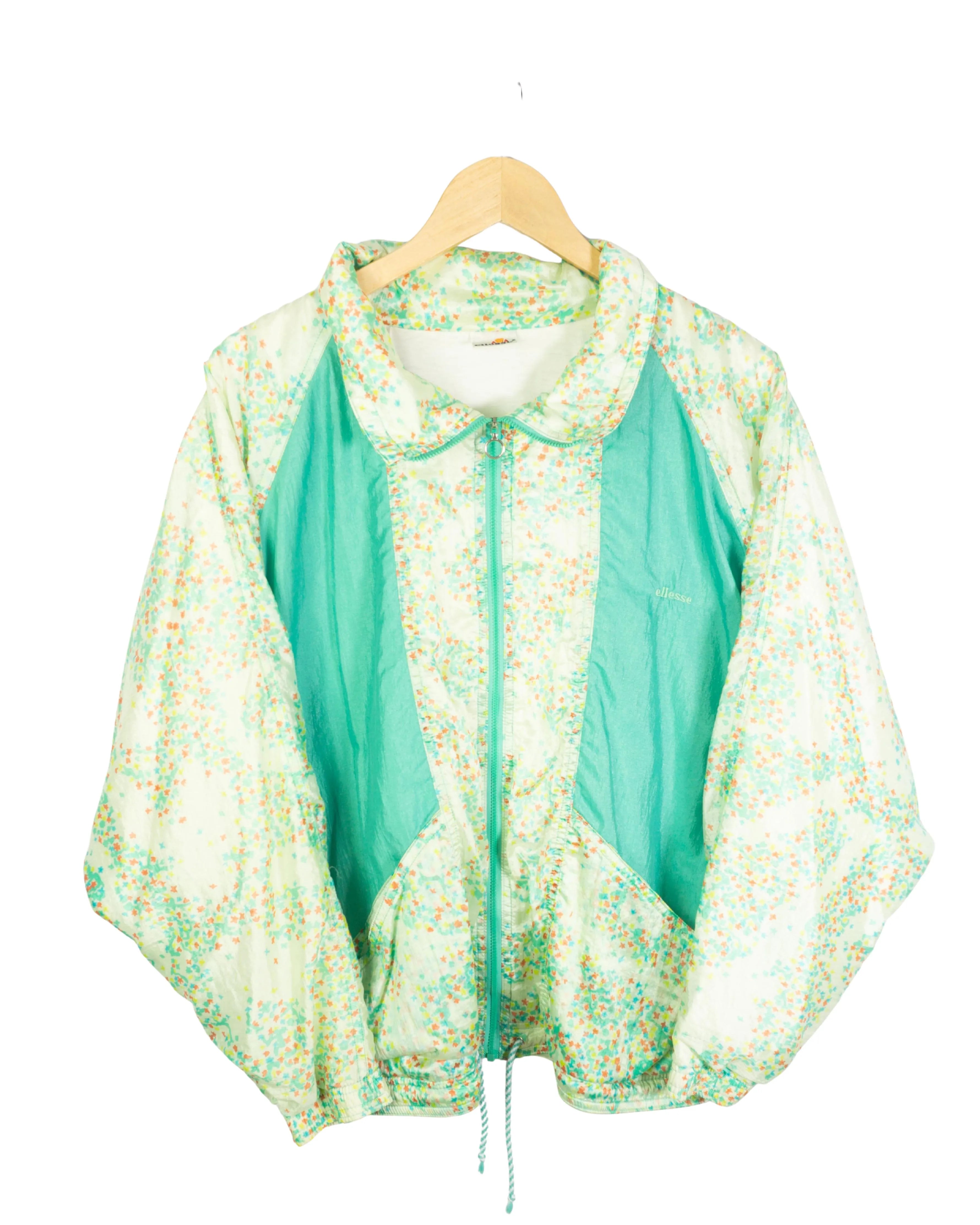 Chaqueta Ellesse Floral Vintage 90s Mujer — Talla L