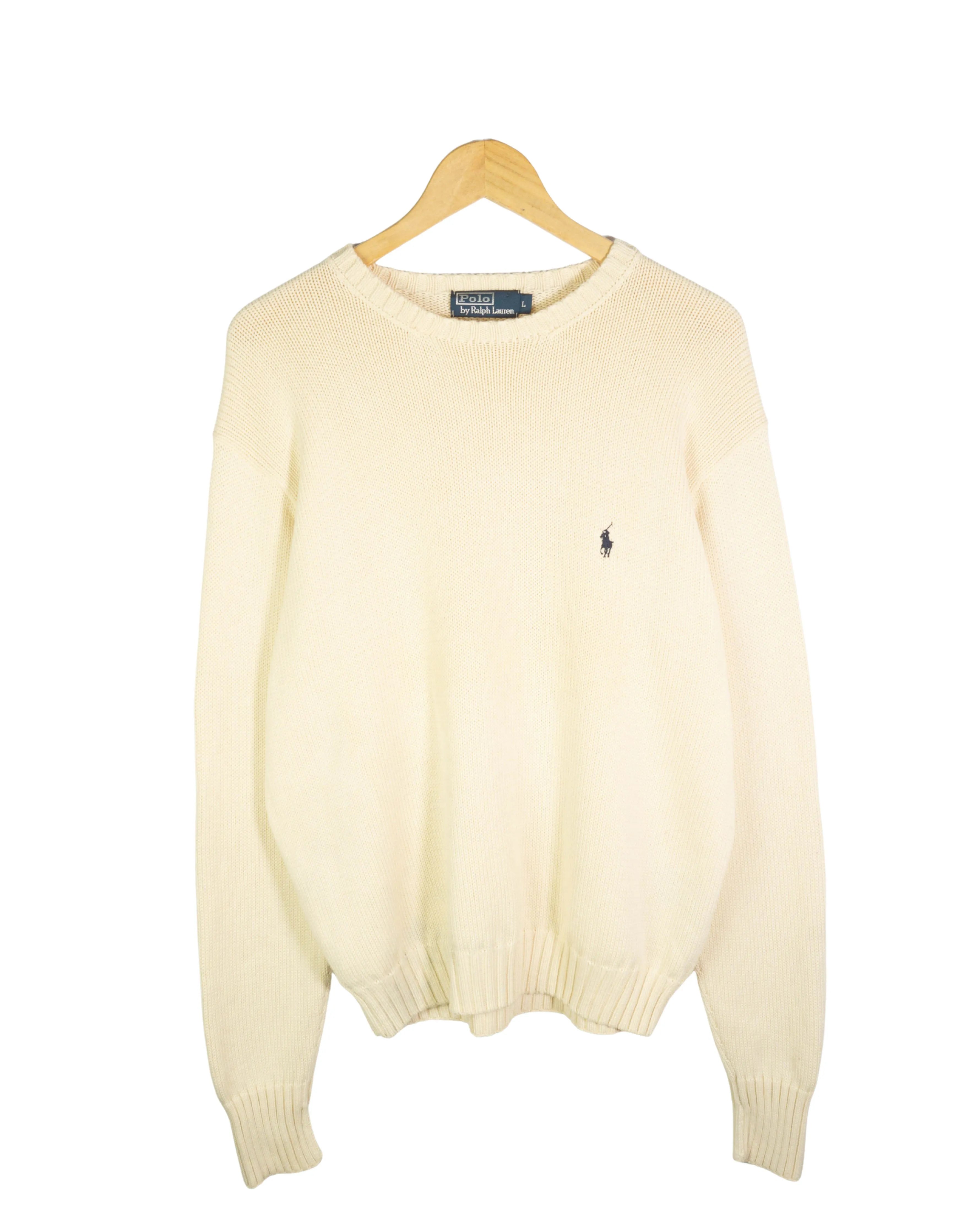 Jersey algodón Ralph Lauren vintage beige L