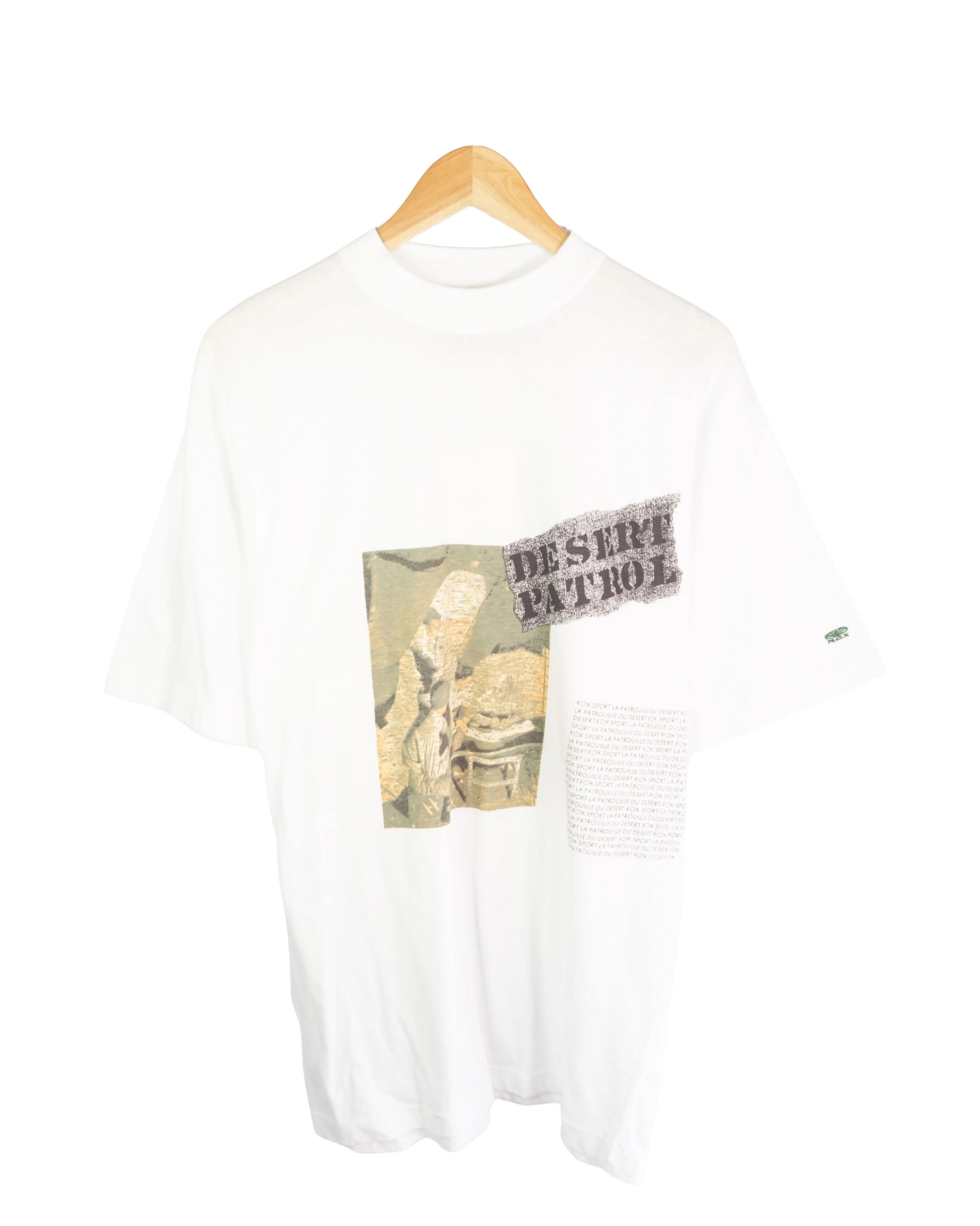 Camiseta Rox vintage 90s blanca L