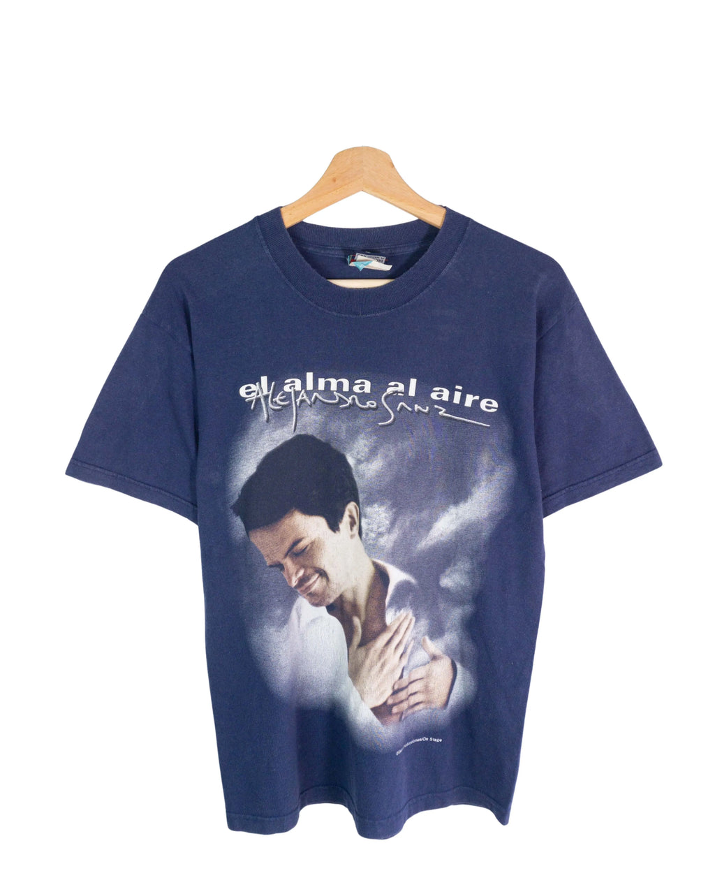 Camiseta Oficial Alejandro Sanz El alma al aire años 2000 S