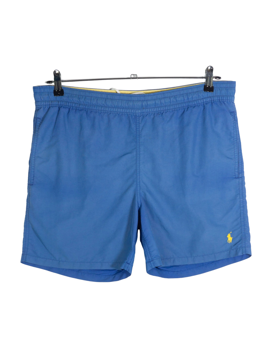 Bañador Polo Ralph Lauren Azul Logo Amarillo — Talla M
