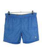 Bañador Polo Ralph Lauren Azul Logo Amarillo — Talla M