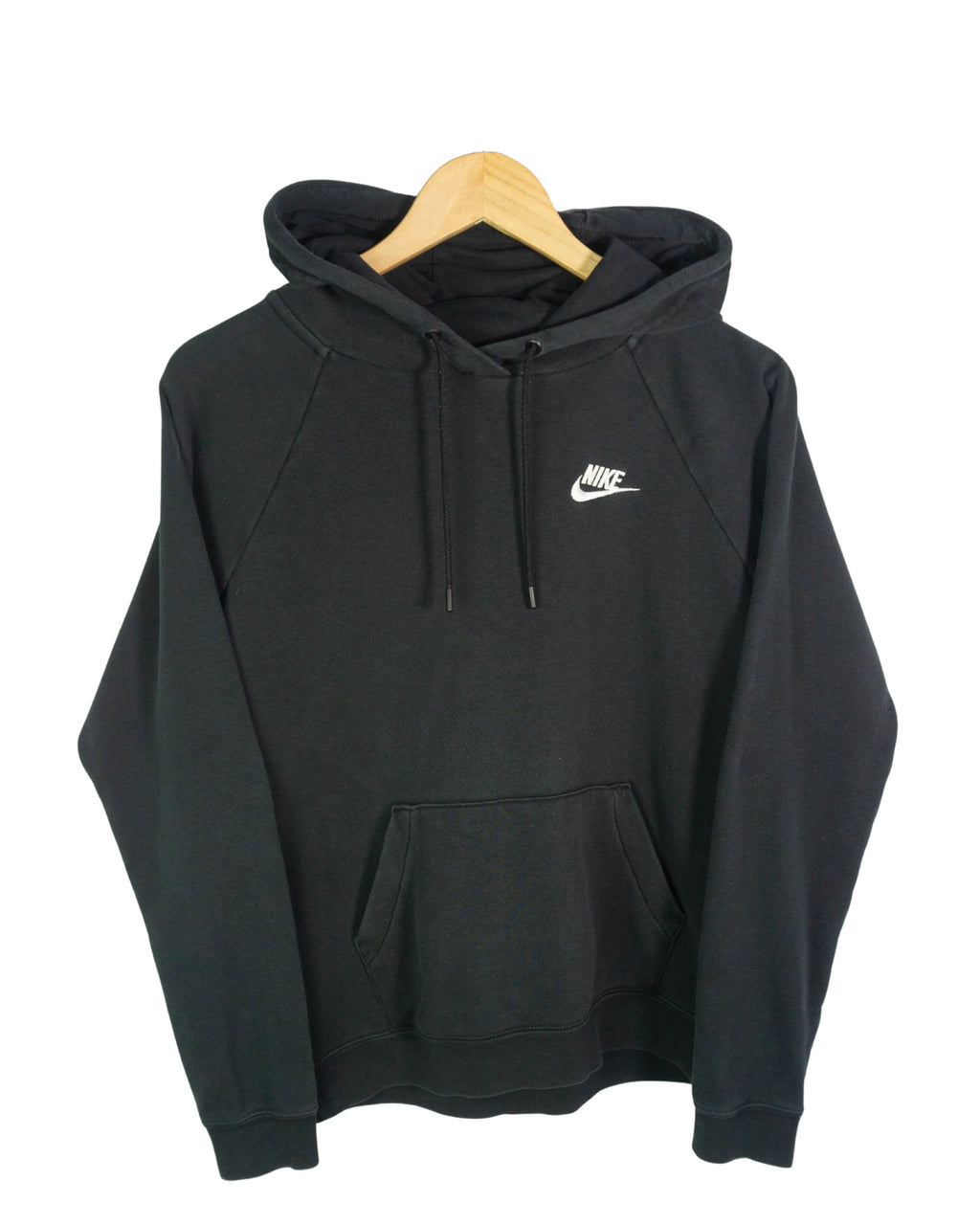 Sudadera Nike Sportswear Negra Logo Bordado — Talla S