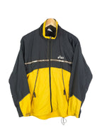 Chaqueta deportiva Asics vintage 90s negro/amarillo M