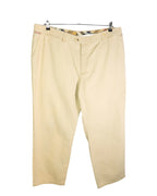 Pantalones Burberry London Beige Vintage 90s — Talla 54