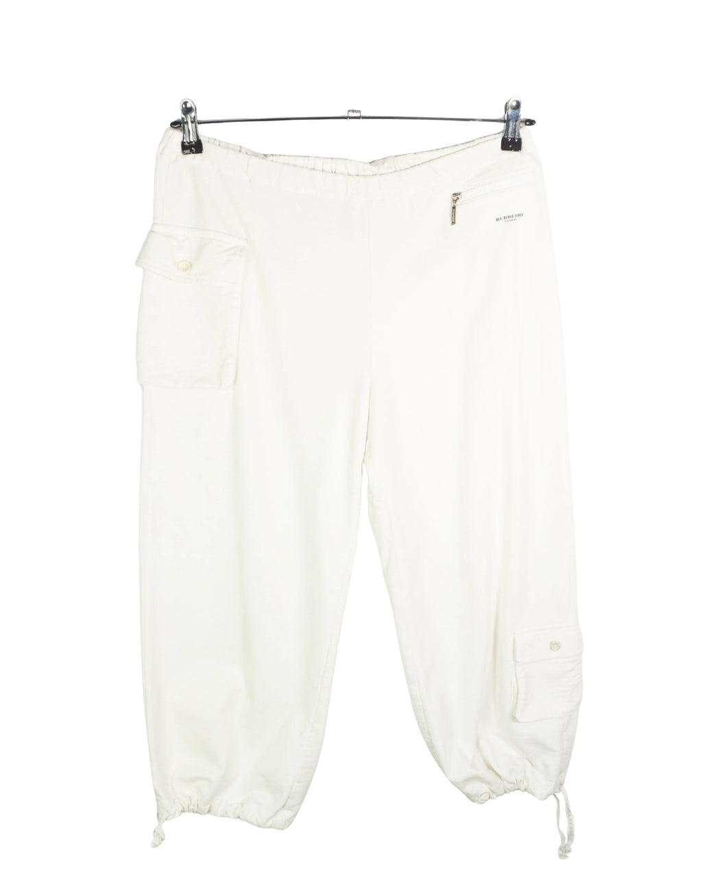 Pantalón Pirata Burberry London Blanco Mujer — Talla L
