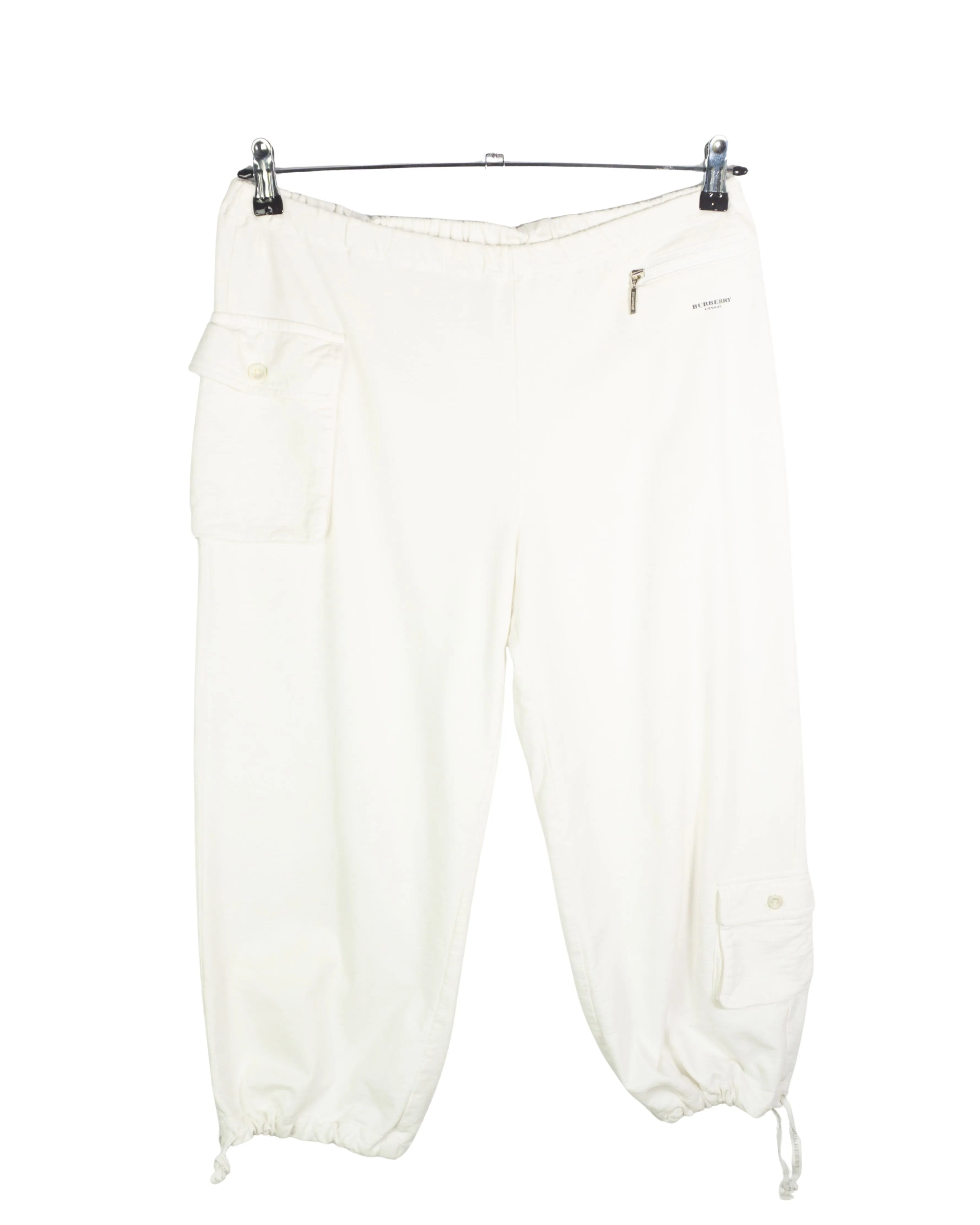 Pantalón Pirata Burberry London Blanco Mujer — Talla L