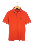 Polo Fred Perry Twin Tipped Naranja Slim Fit — Talla S