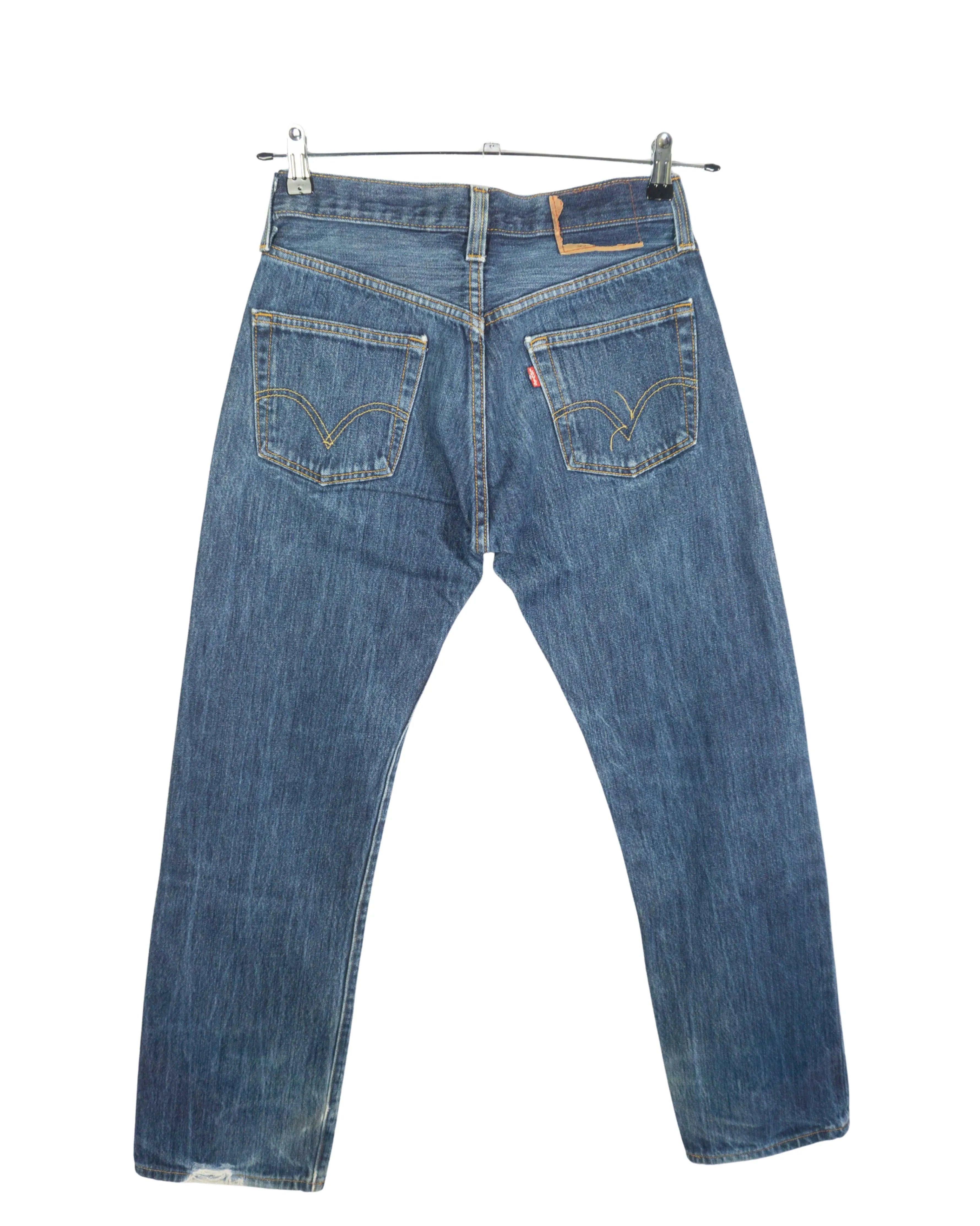 Vaqueros Levis 501 Azul Medio Vintage 90s — Talla W29