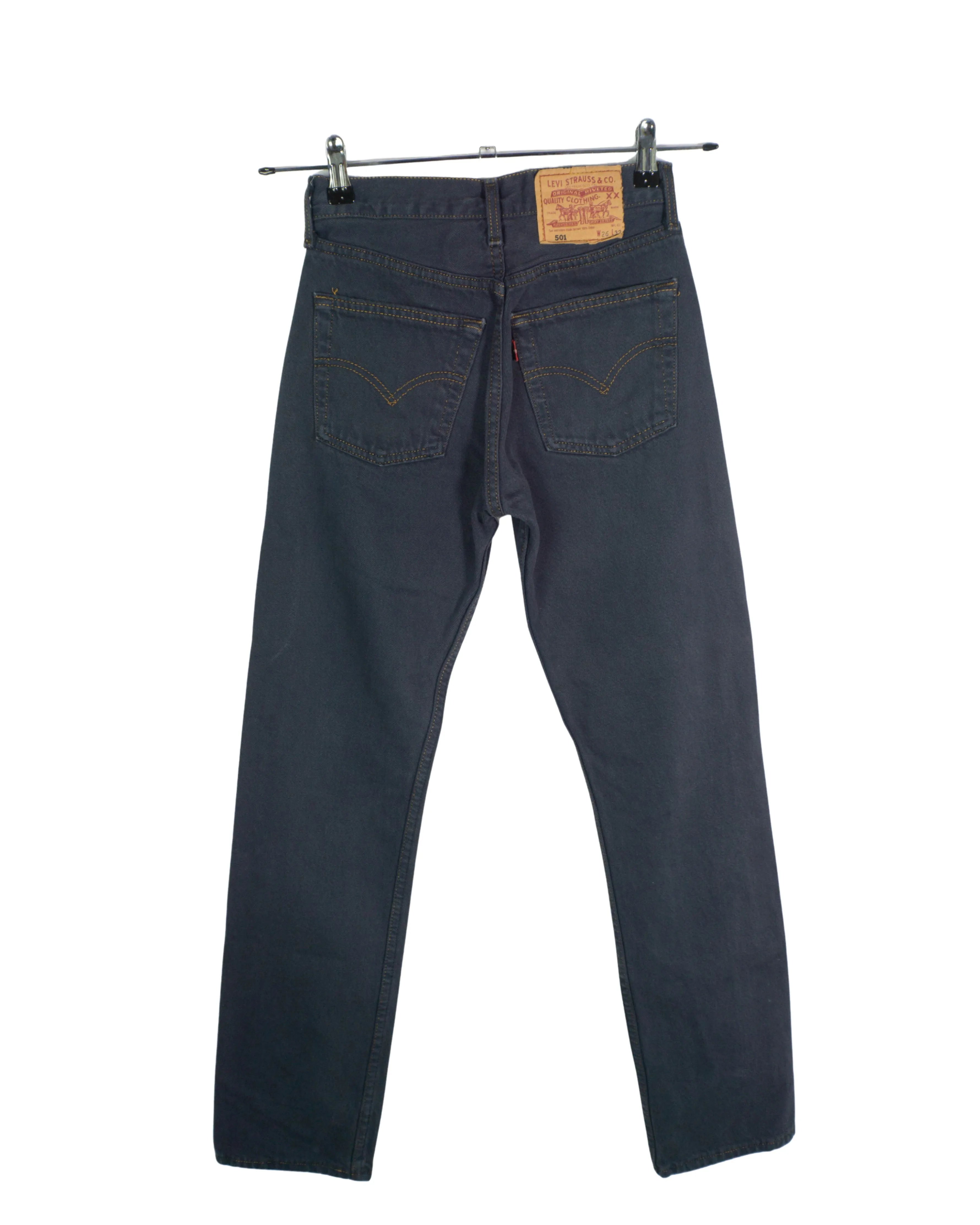 Jeans Levi's 501 Azul Oscuro Vintage — Talla W26