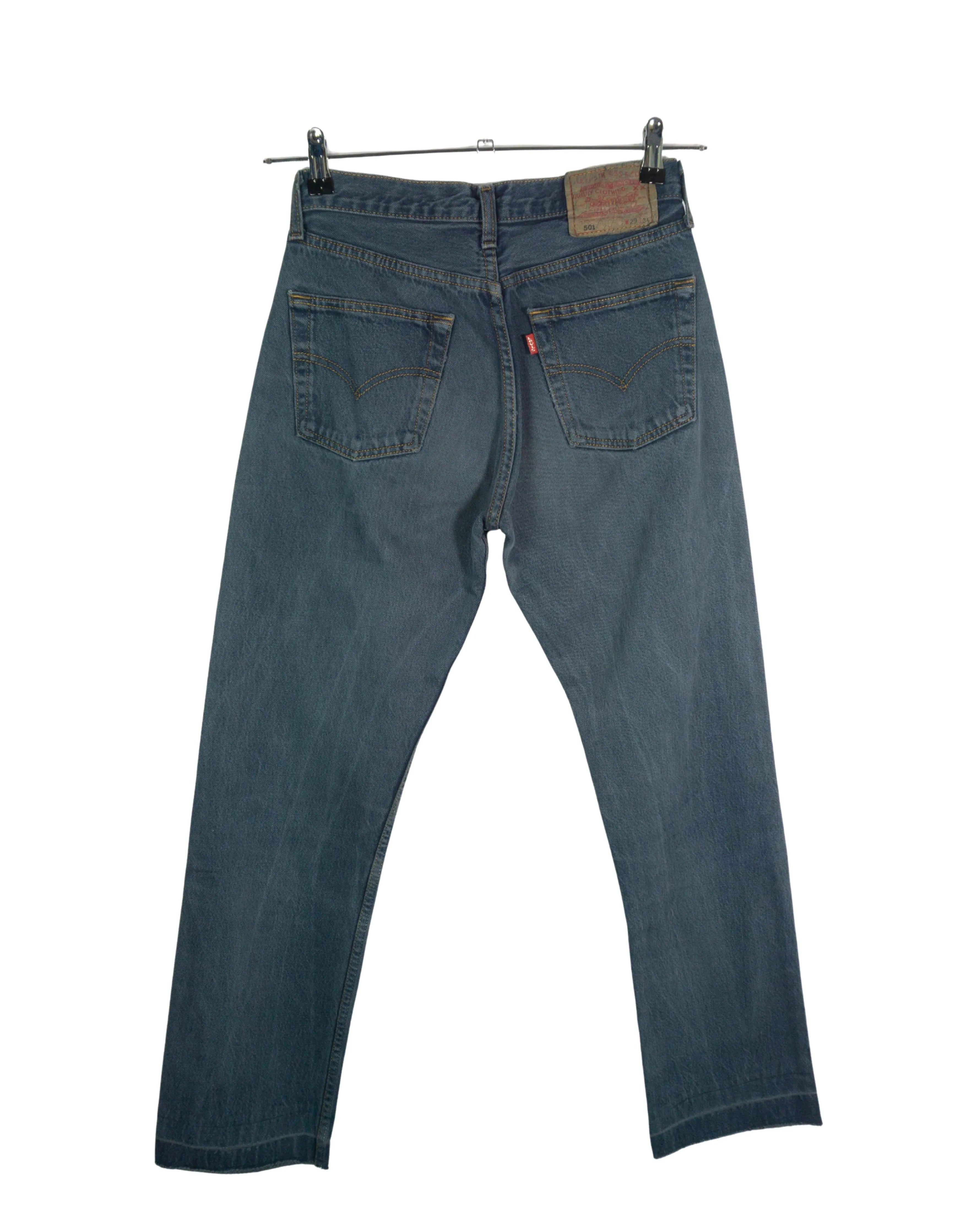 Jeans Levi's 501 Azul Medio Vintage — Talla W29