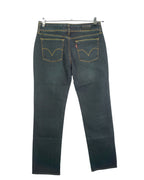 Vaqueros Levis 570 Straight Fit Azul Oscuro mujer — Talla W31