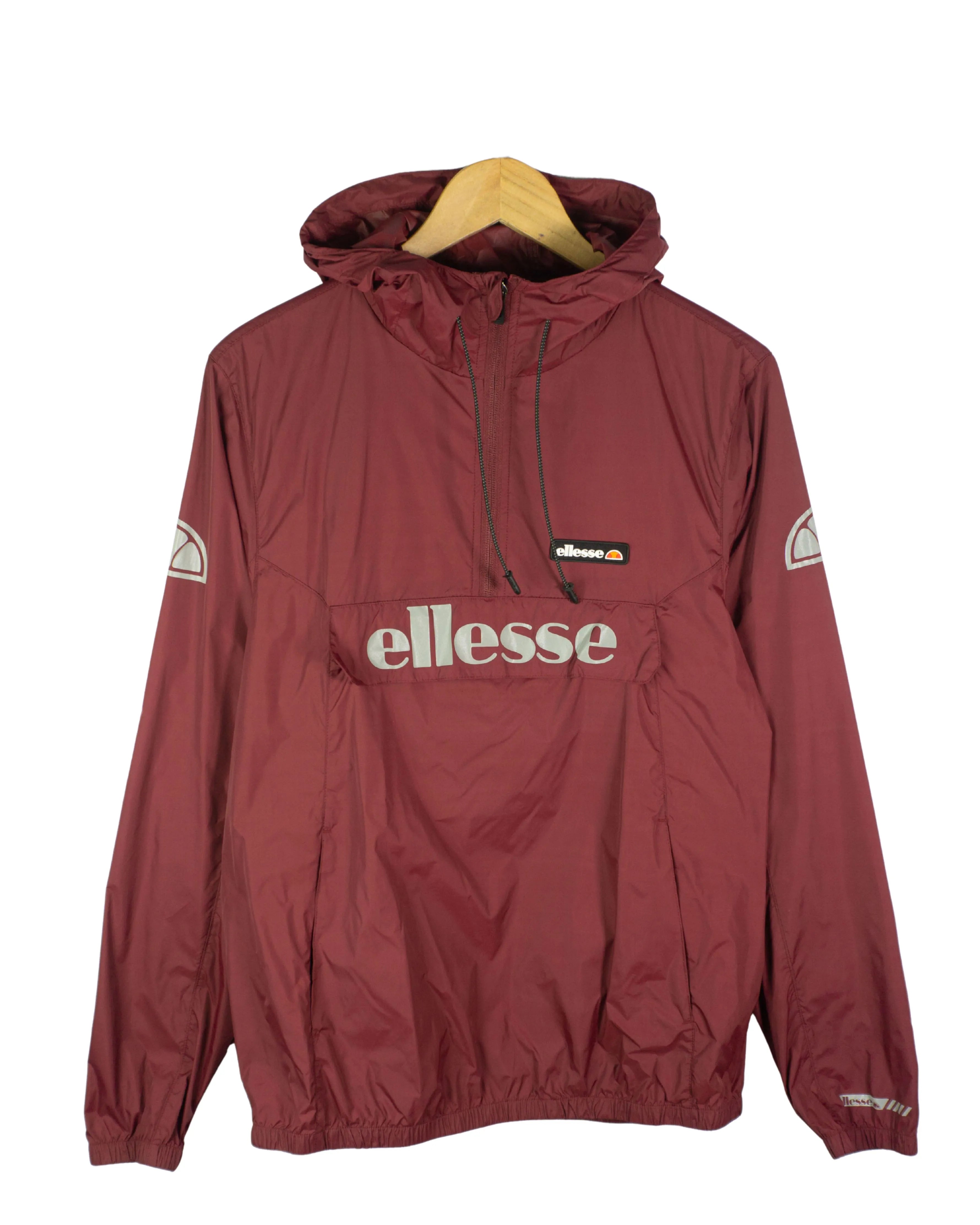 Cortavientos 1/4 zip Ellesse burdeos M