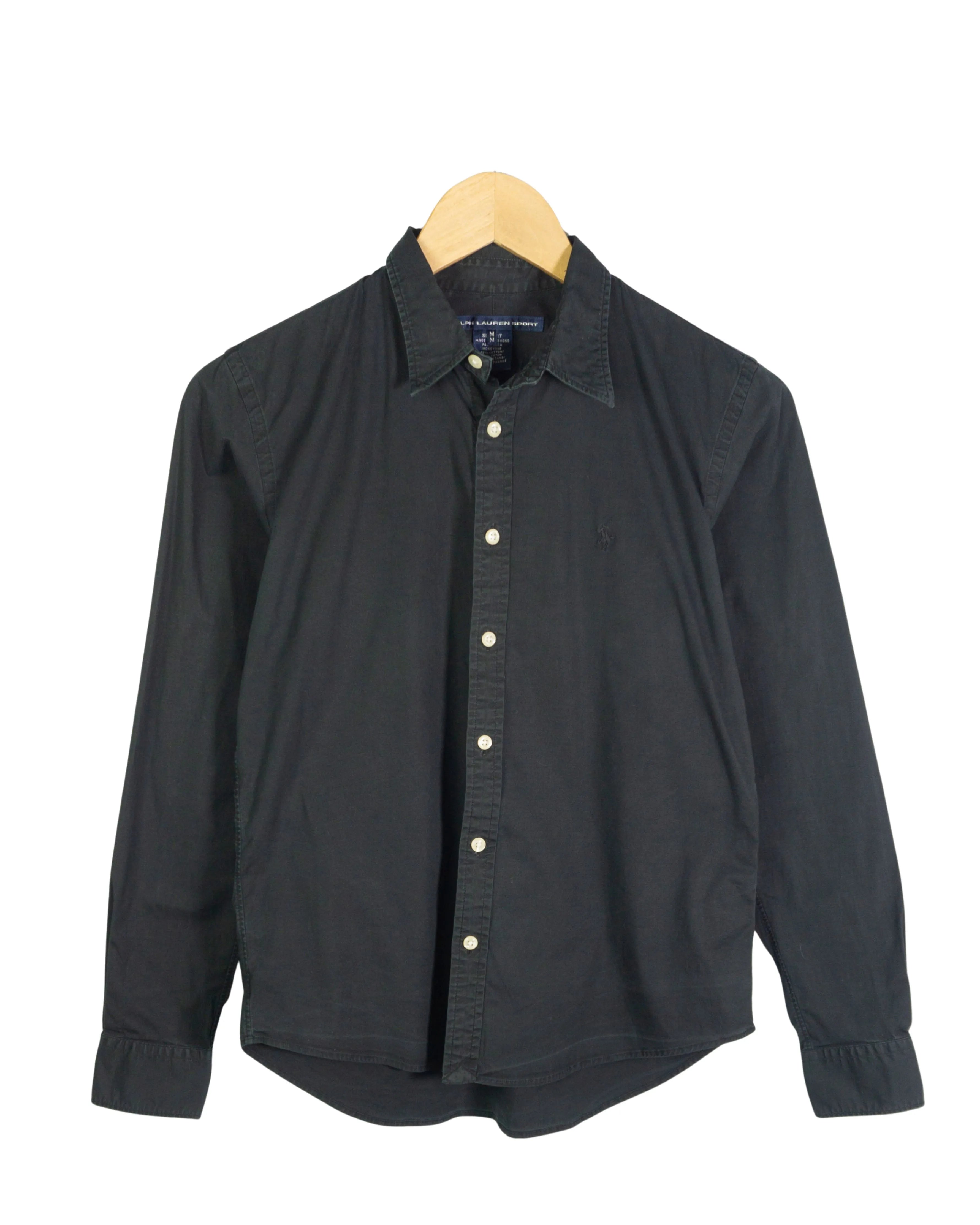 Camisa Ralph Lauren Sport Negra 00s Mujer — Talla M